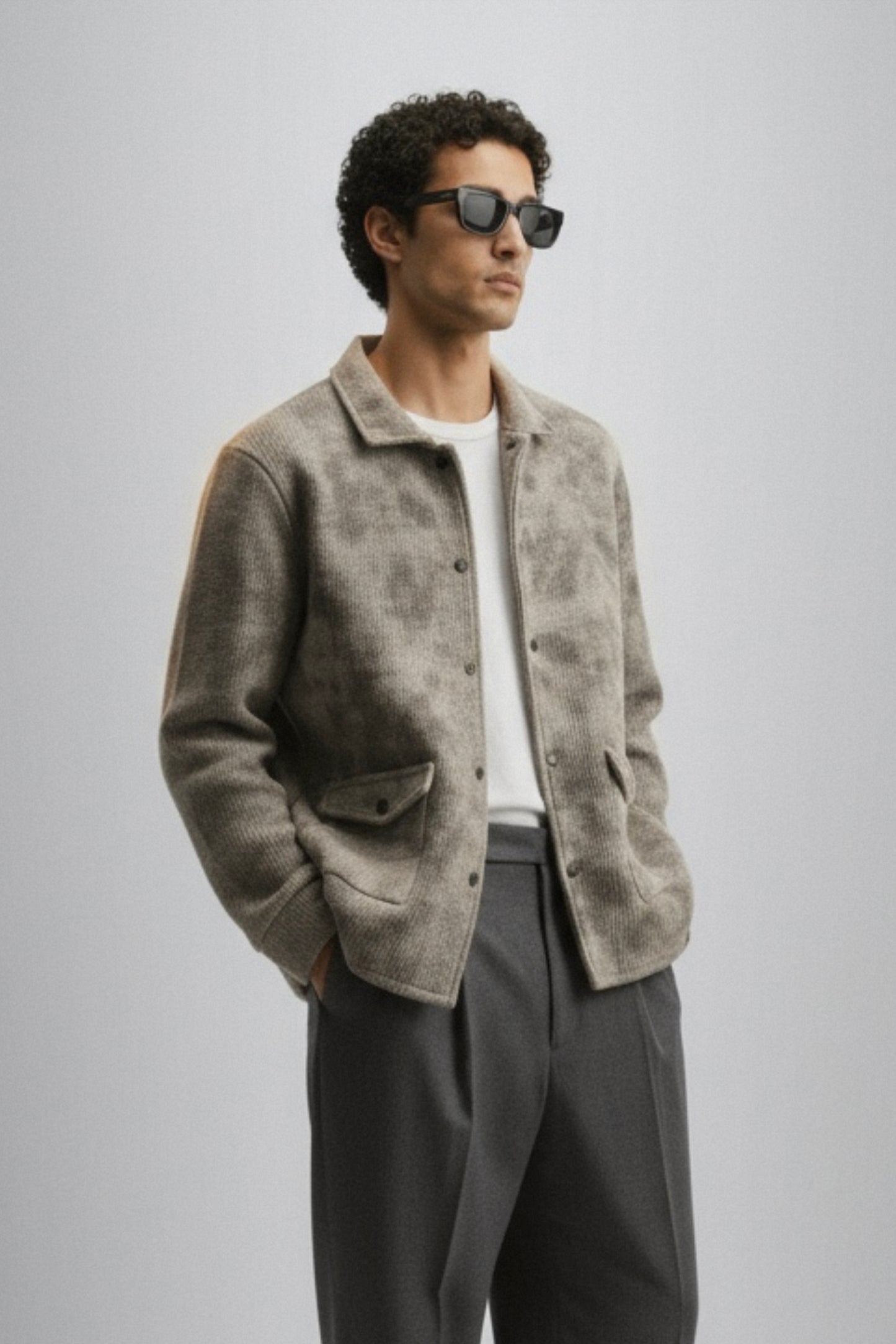 Echo – Ash Taupe Overshirt