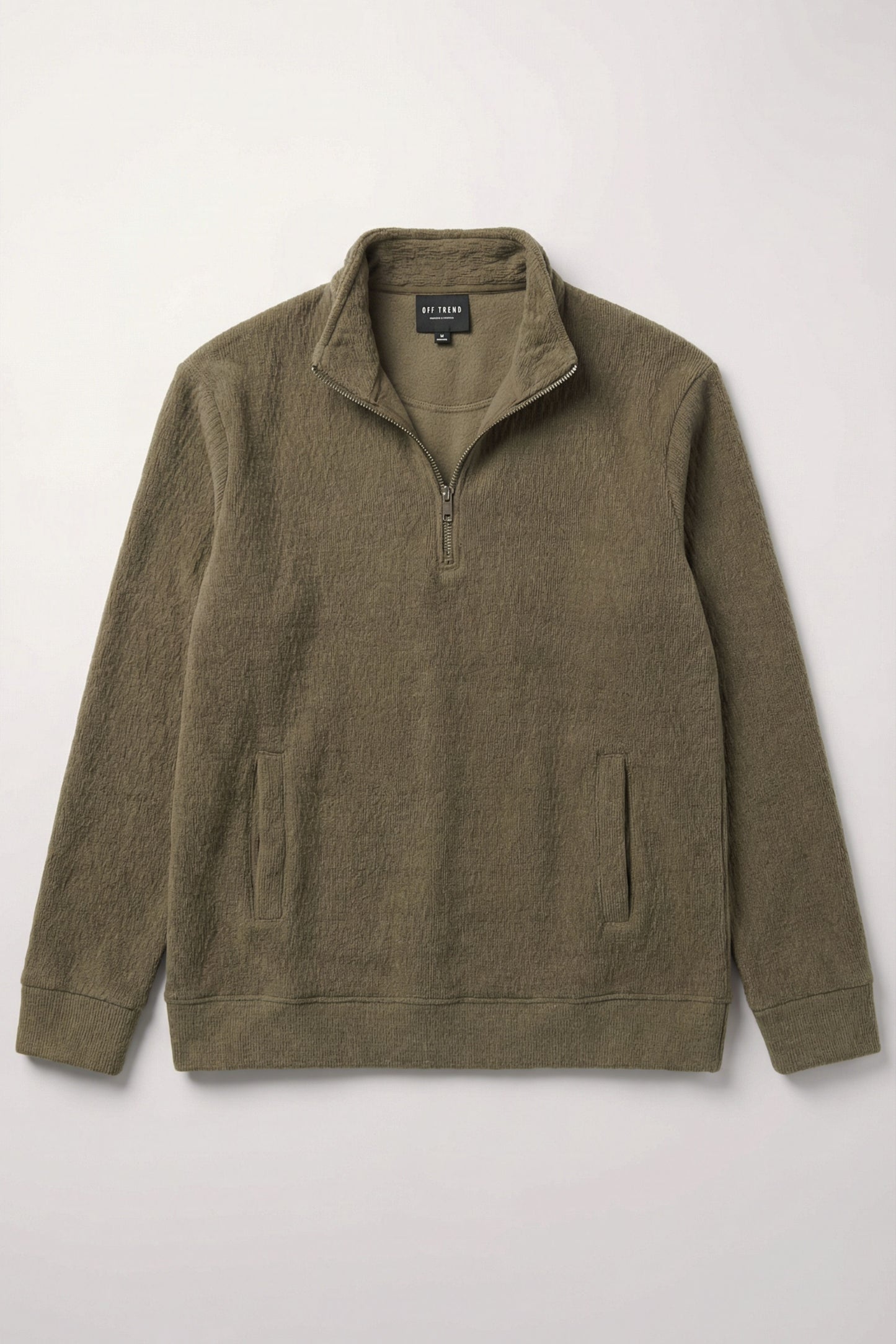 Utility Half-Zip – Olive Green