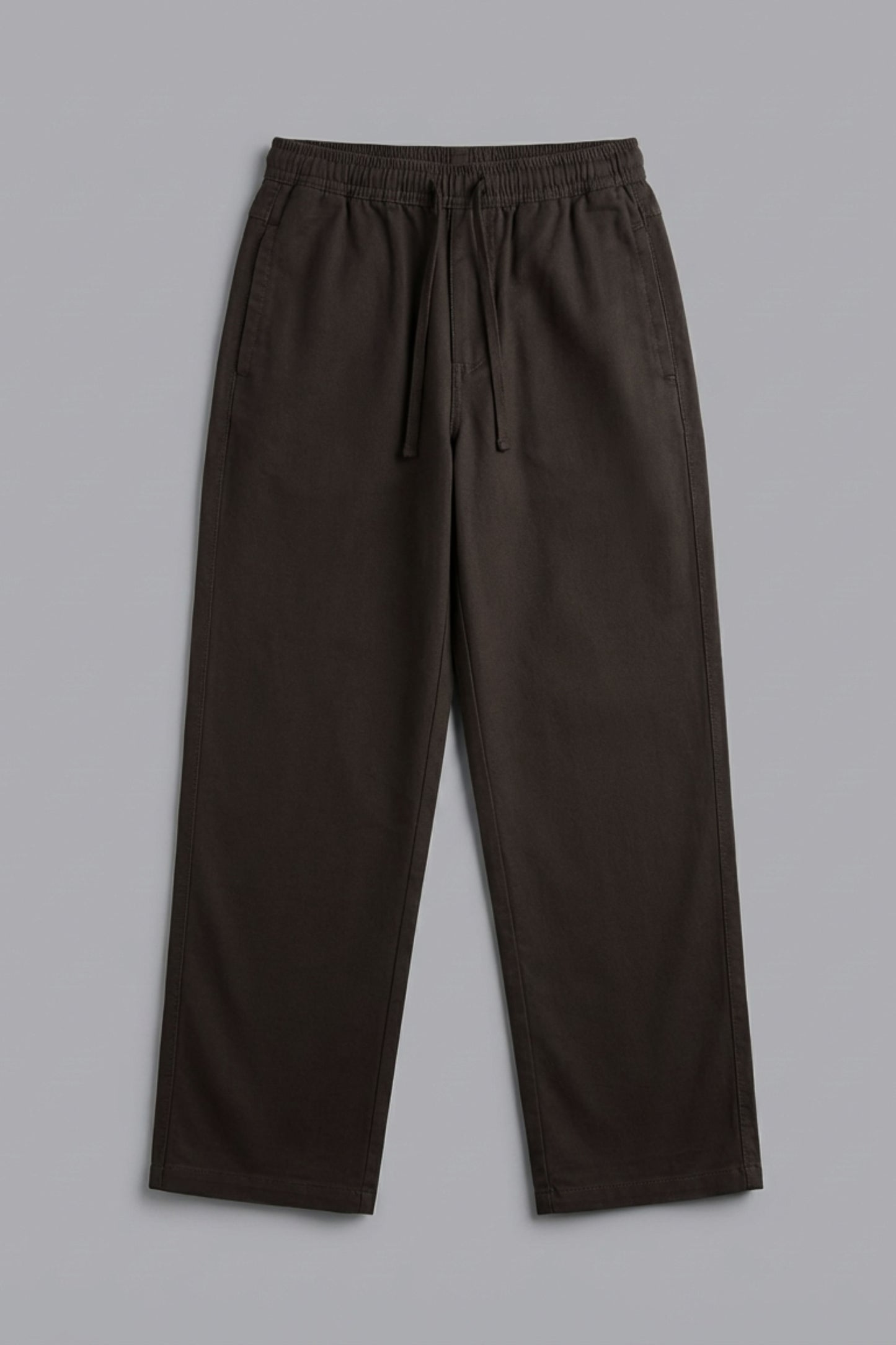 UrbanEase Linen Comfort Trousers — Espresso Brown