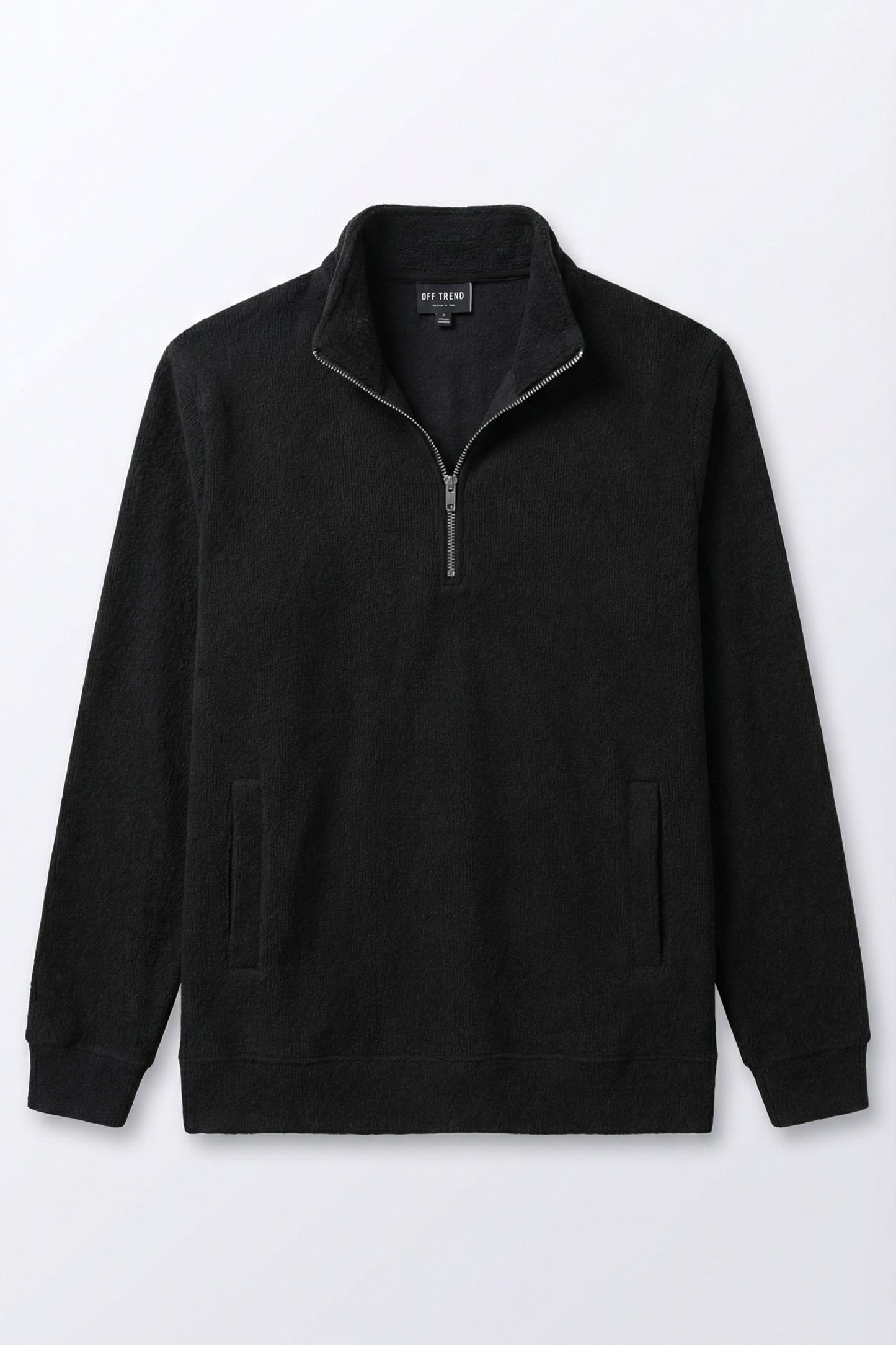 Utility Half-Zip – Jet Black