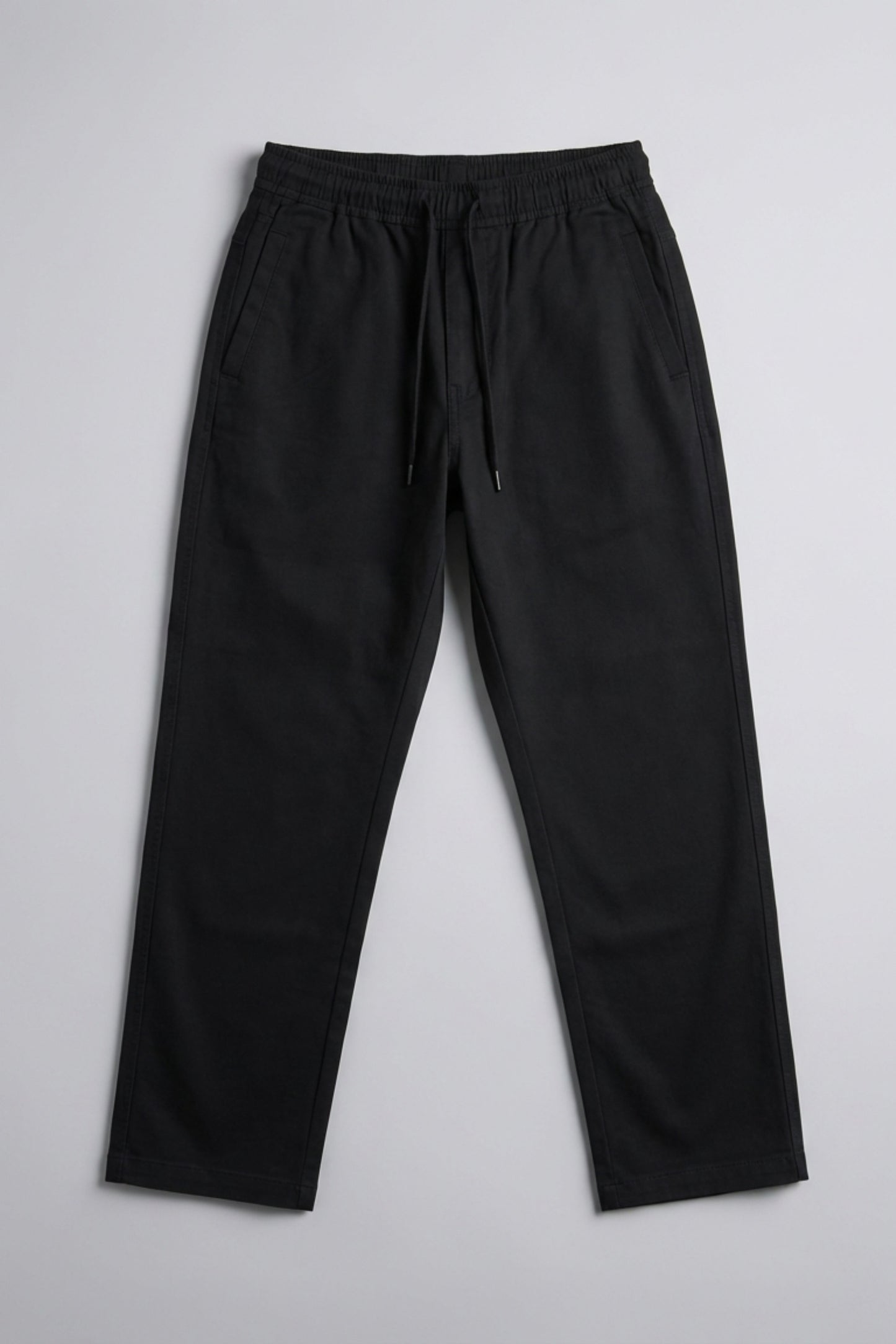 UrbanEase Linen Comfort Trousers — Jet Black