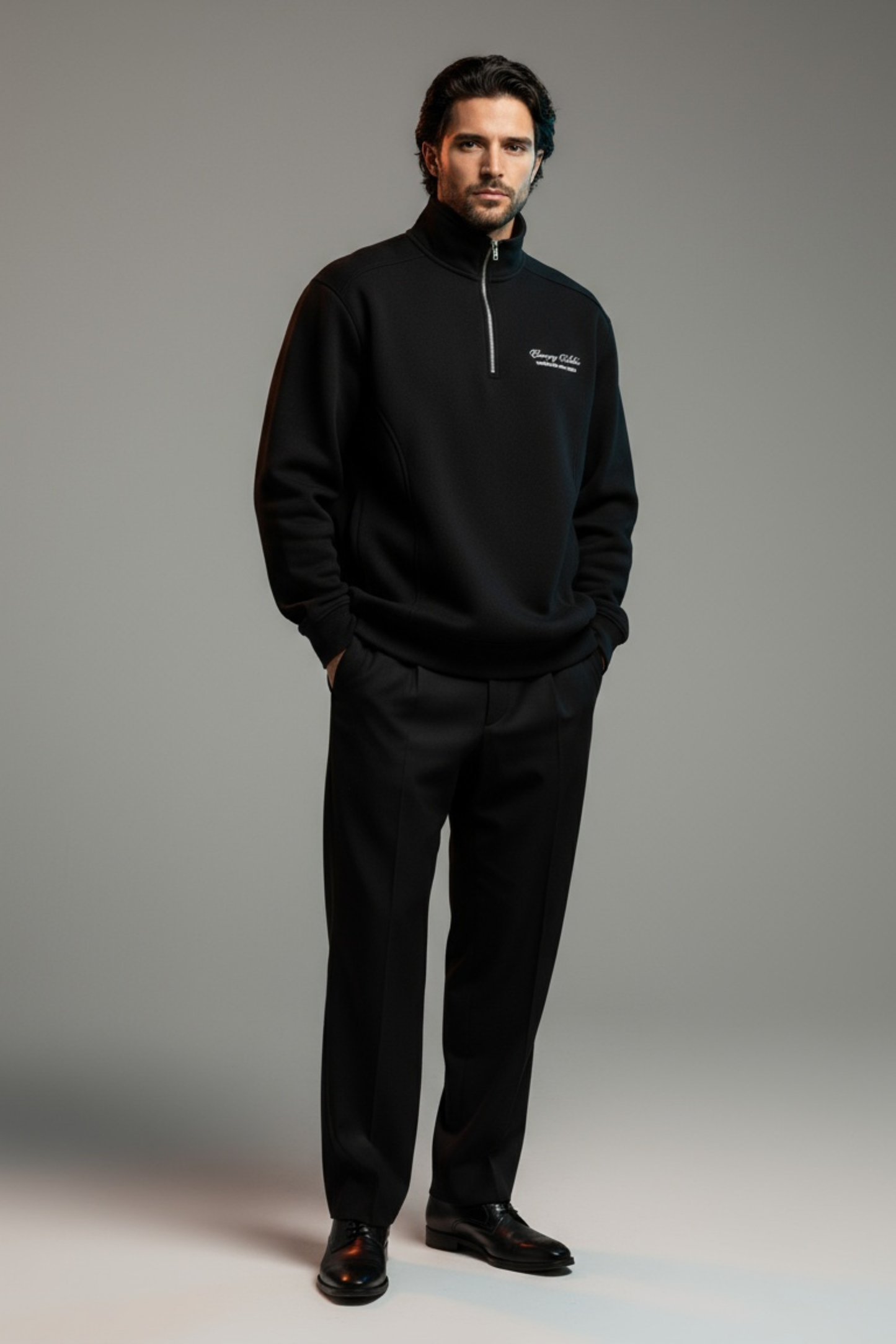 Escaping Cliches Half-Zip — Black