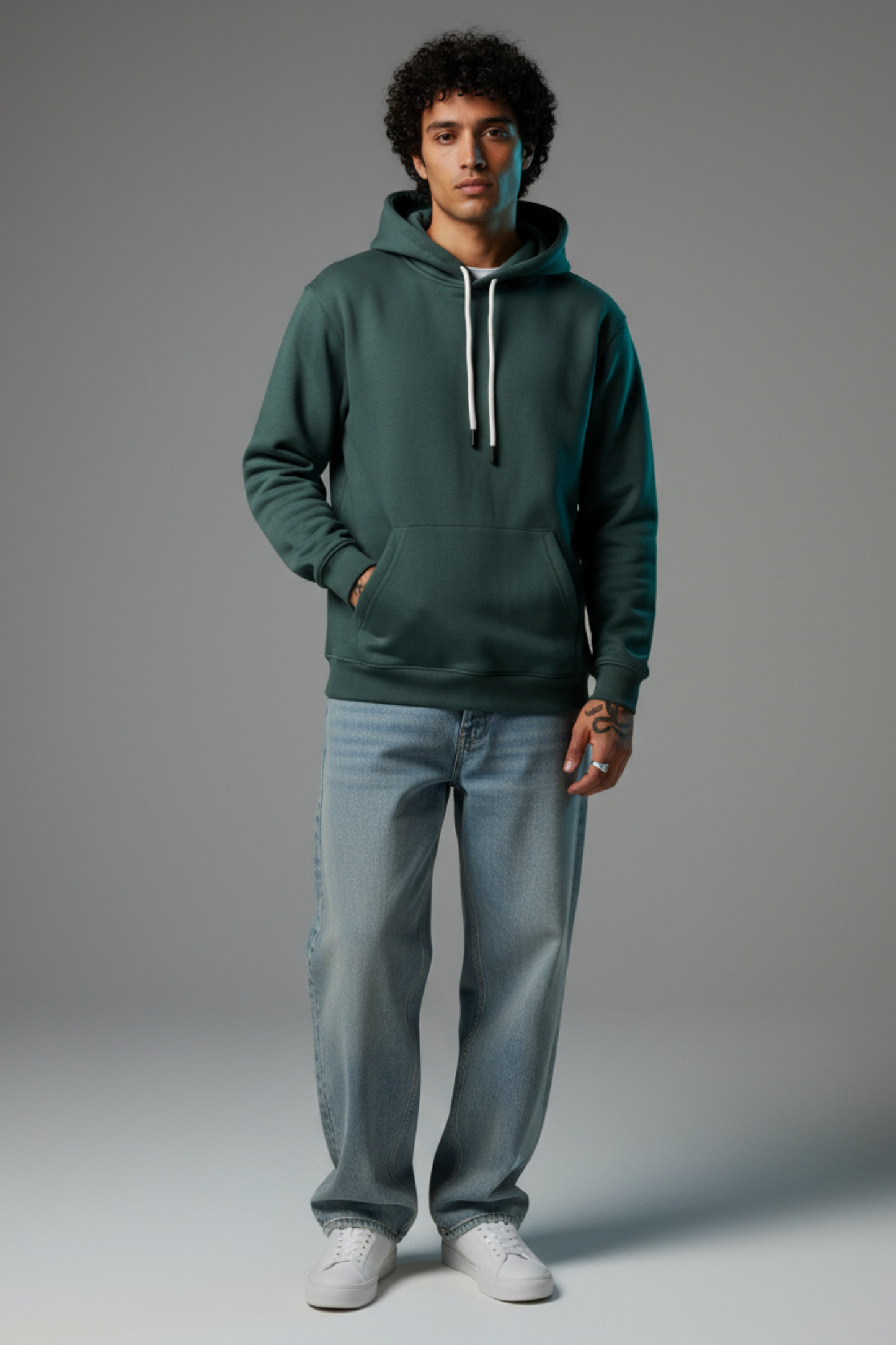Quiet Core Hoodie – Mineral Sage