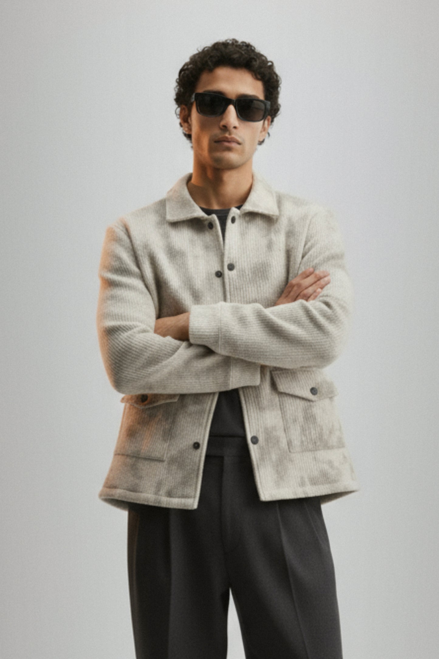 Echo – Sand Veil Overshirt