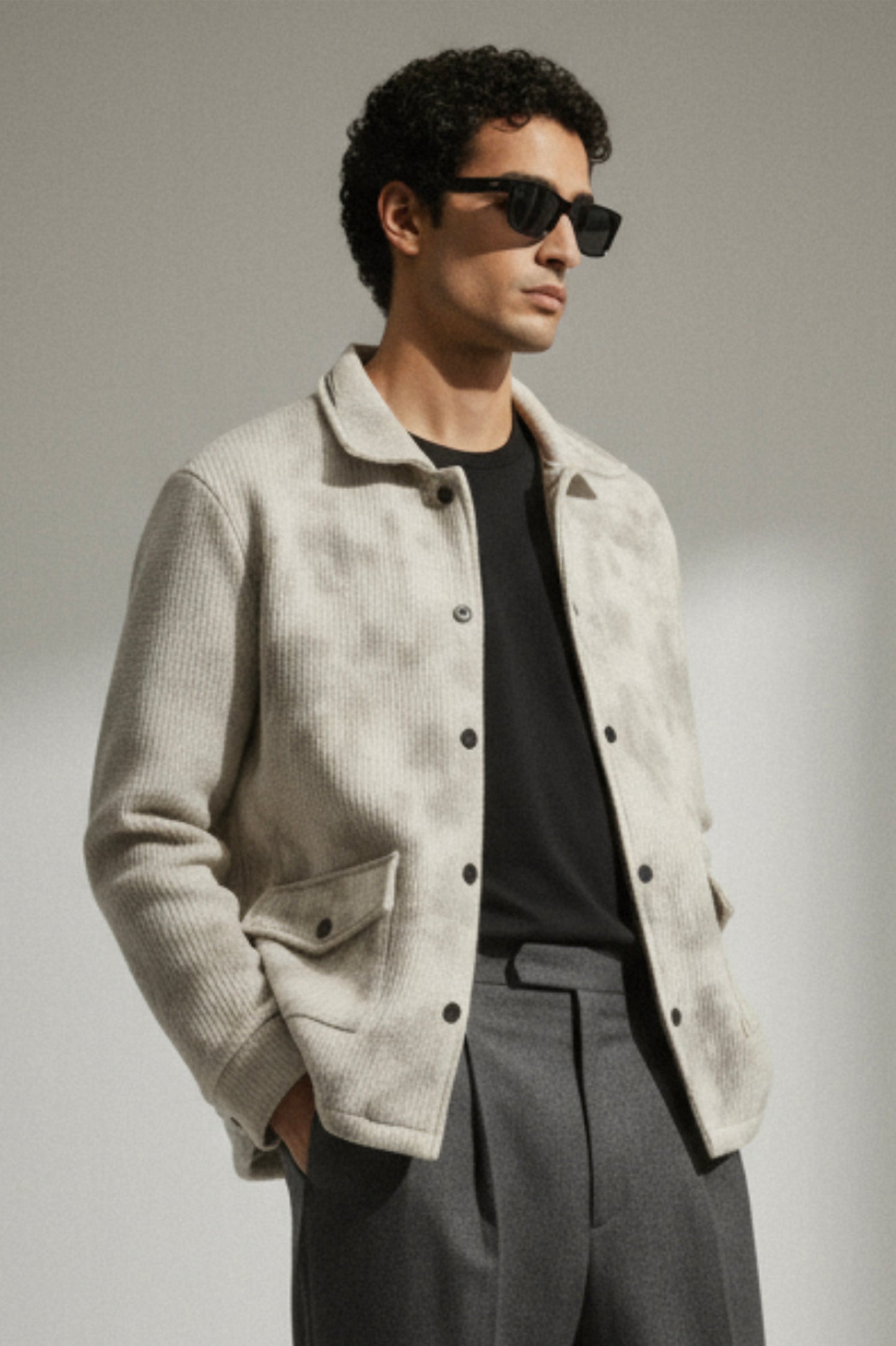 Echo – Sand Veil Overshirt