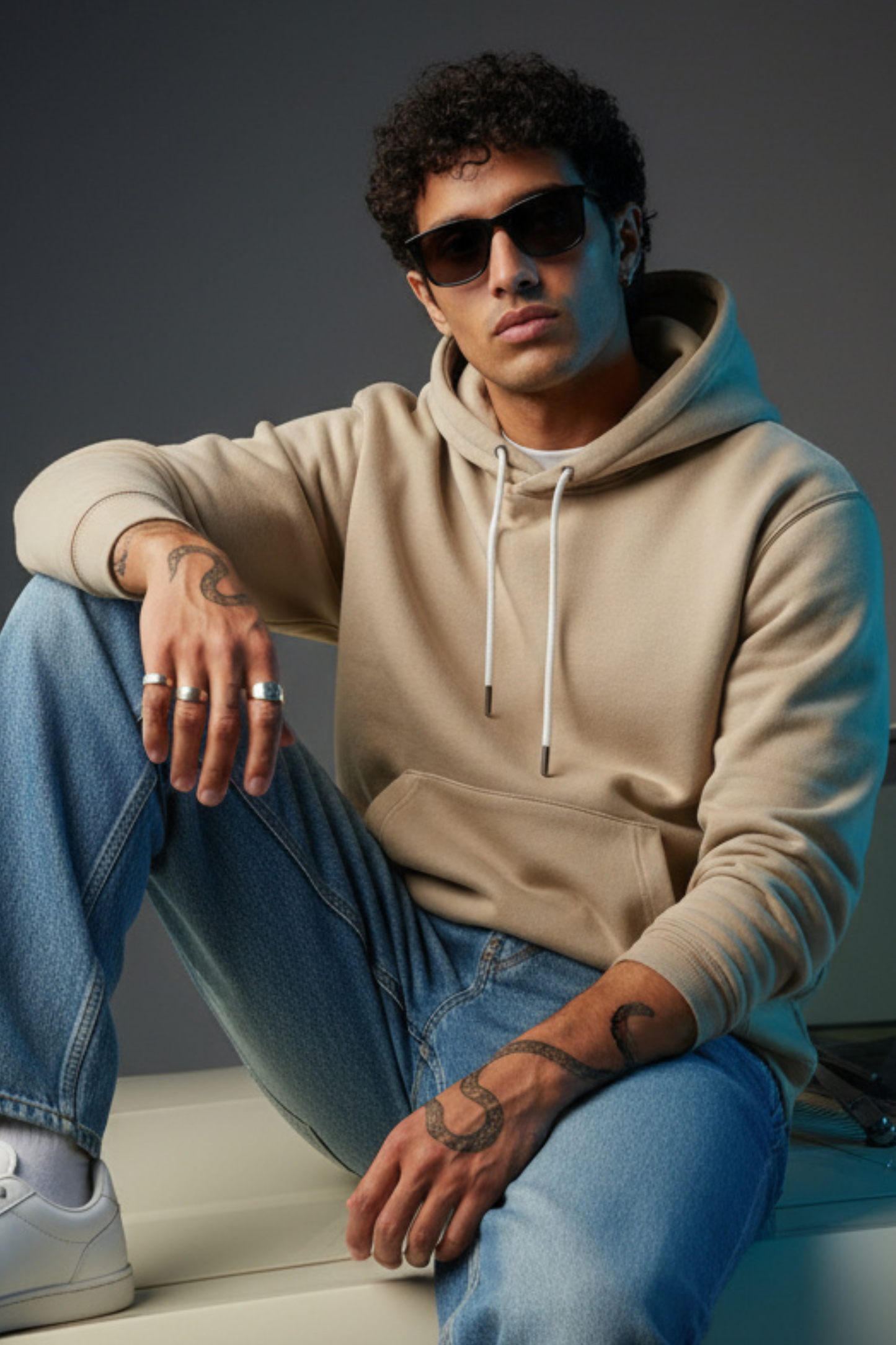 Quiet Core Hoodie —– Blush Oat