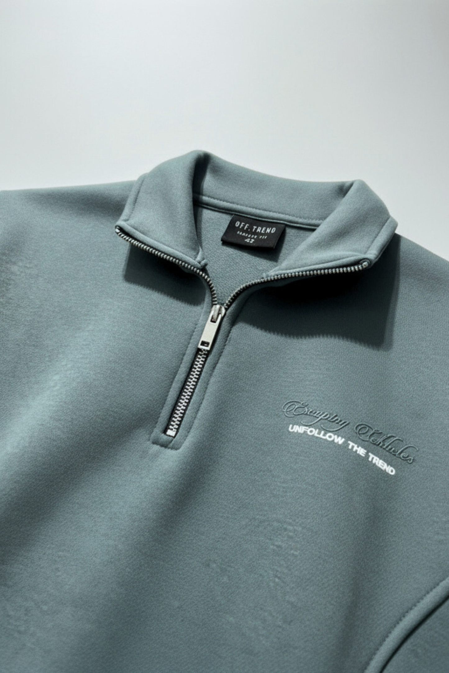 Escaping Cliches Half-Zip — Mineral Sage
