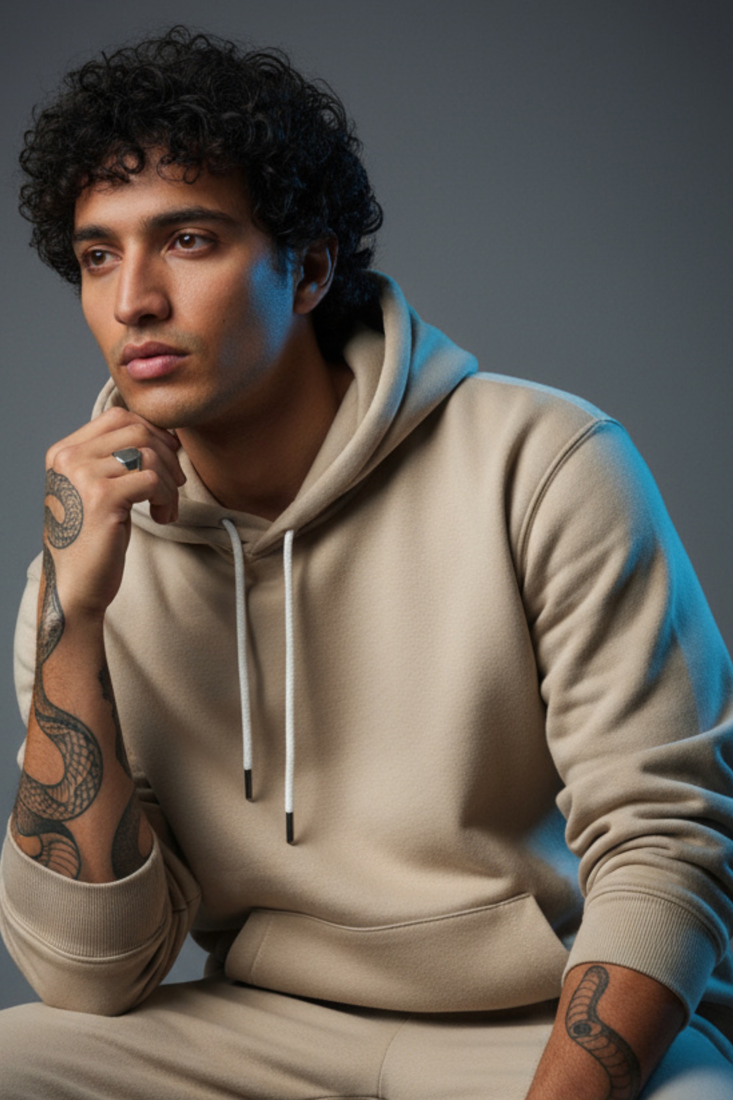 Quiet Core Hoodie —– Blush Oat