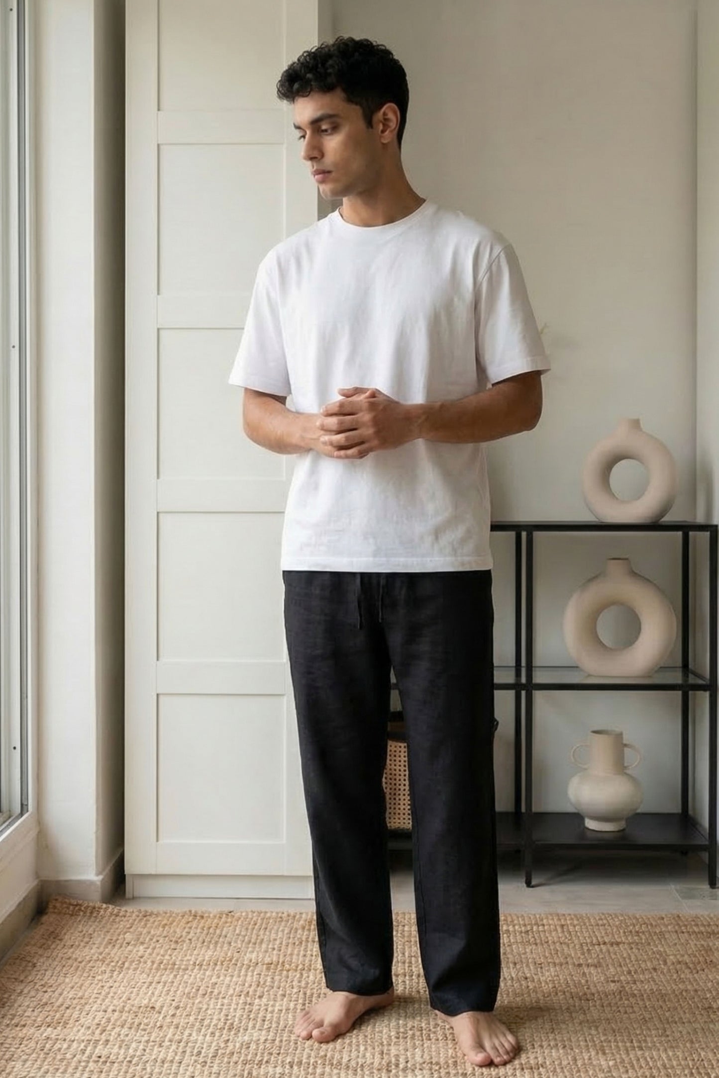 The Ease Trouser — Jet Black