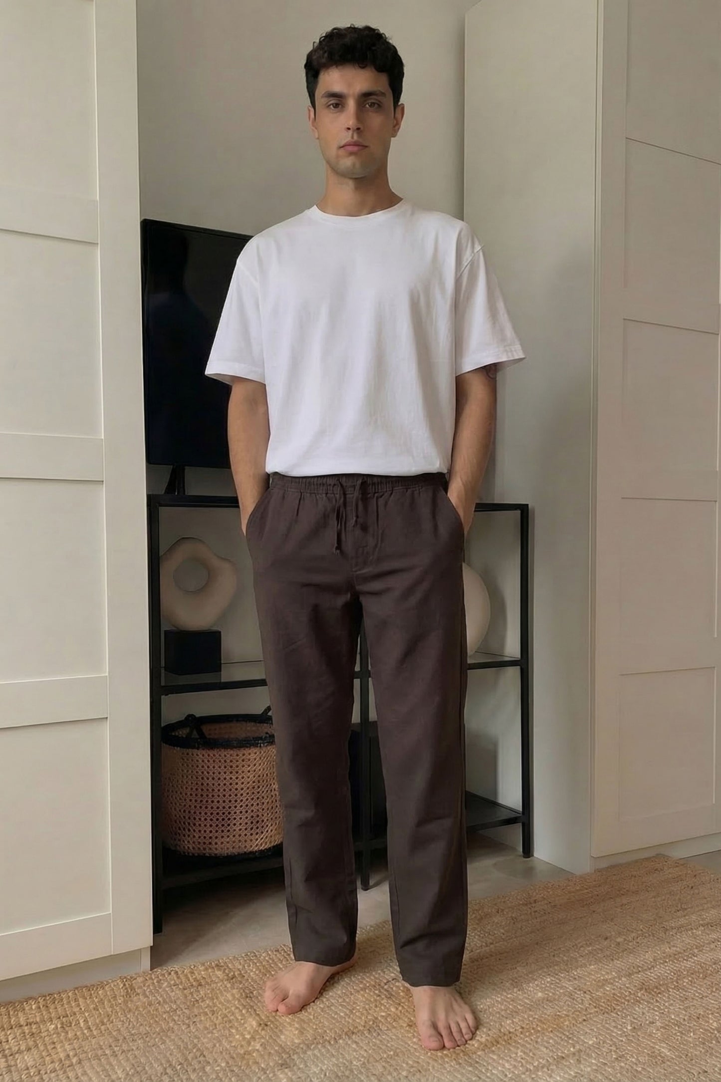 The Ease Trouser — Espresso Brown