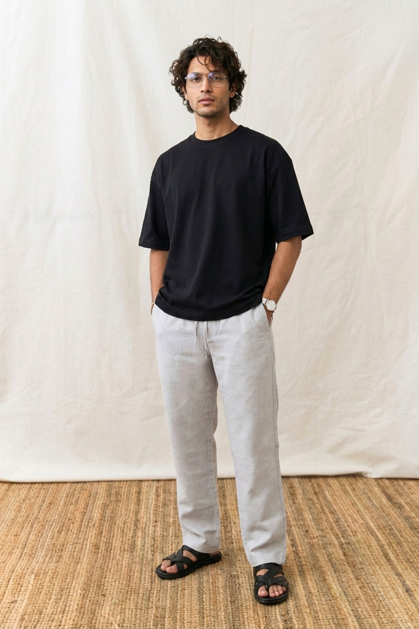 The Ease Trouser — Pearl Ash