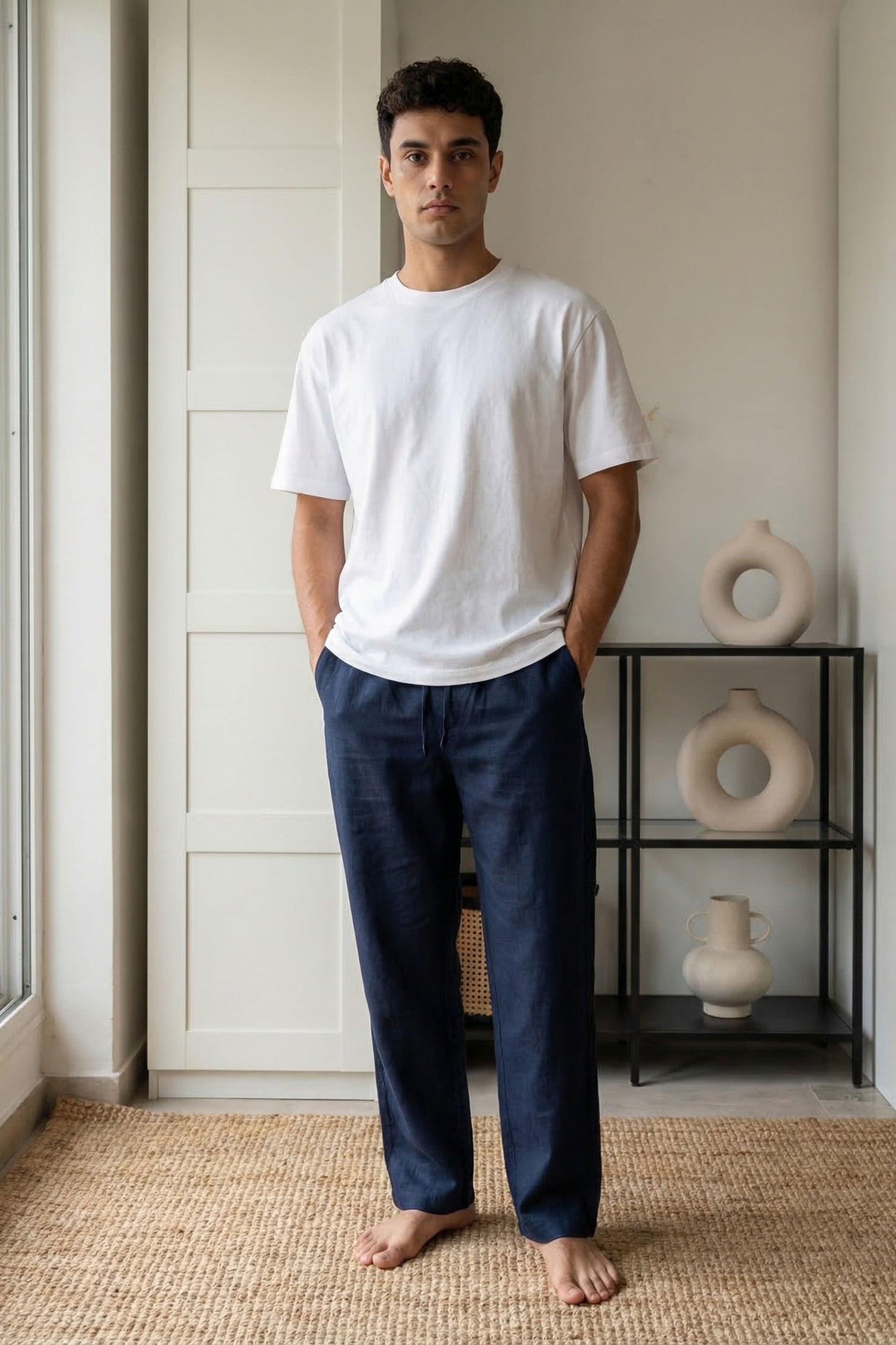 The Ease Trouser — Midnight Navy