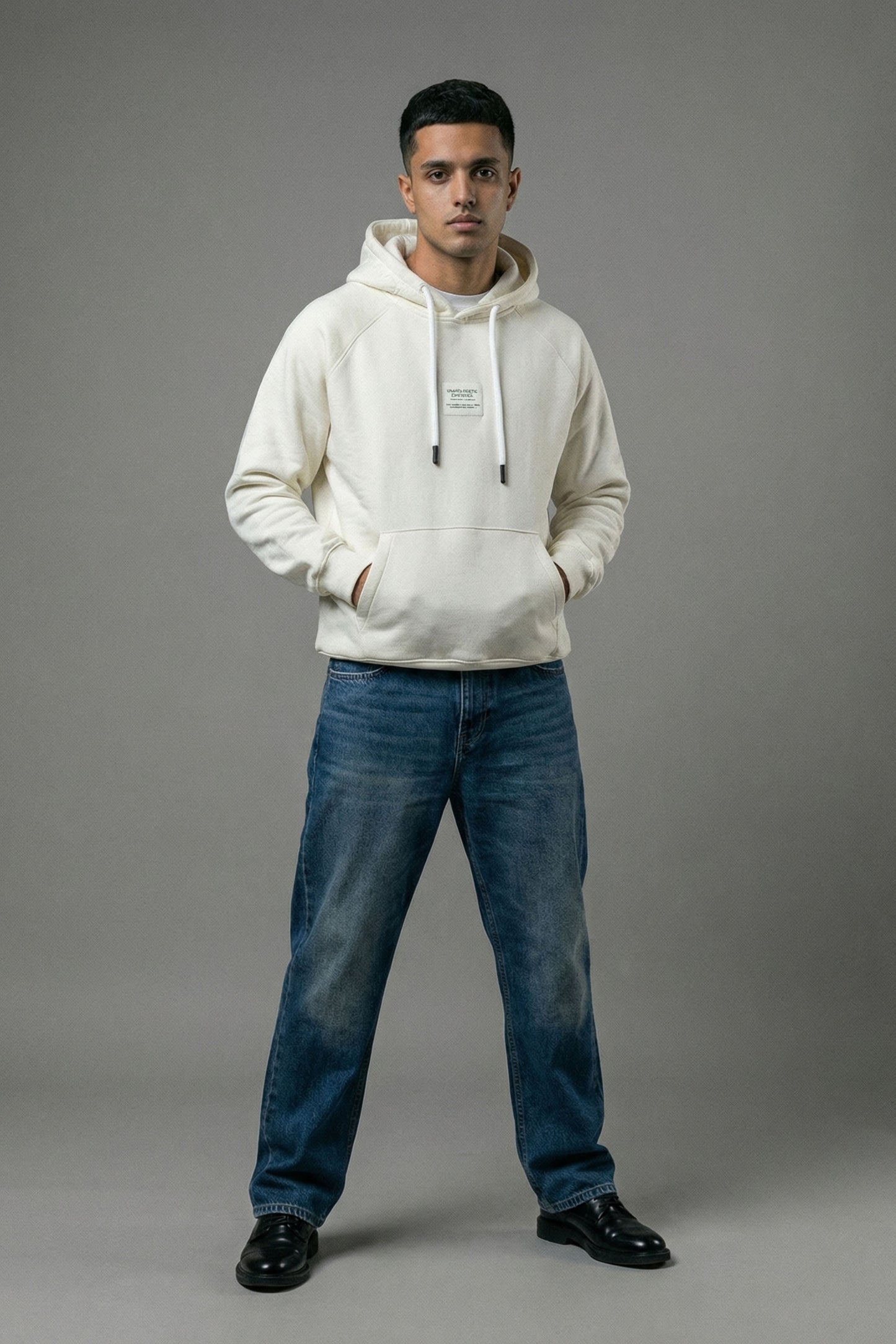 Existence Hoodie — Ecru White