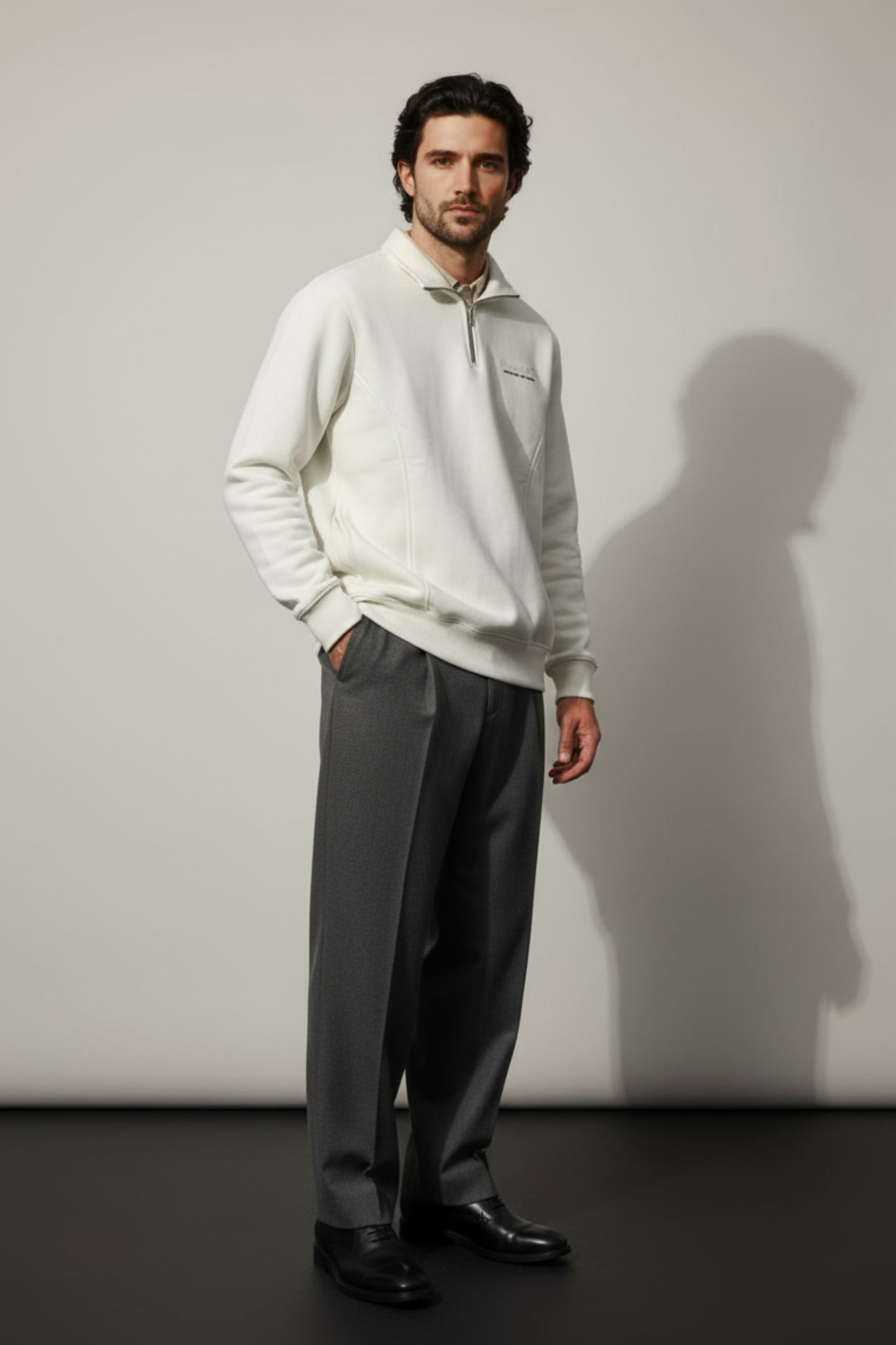 Escaping Cliches Half-Zip — Chalk