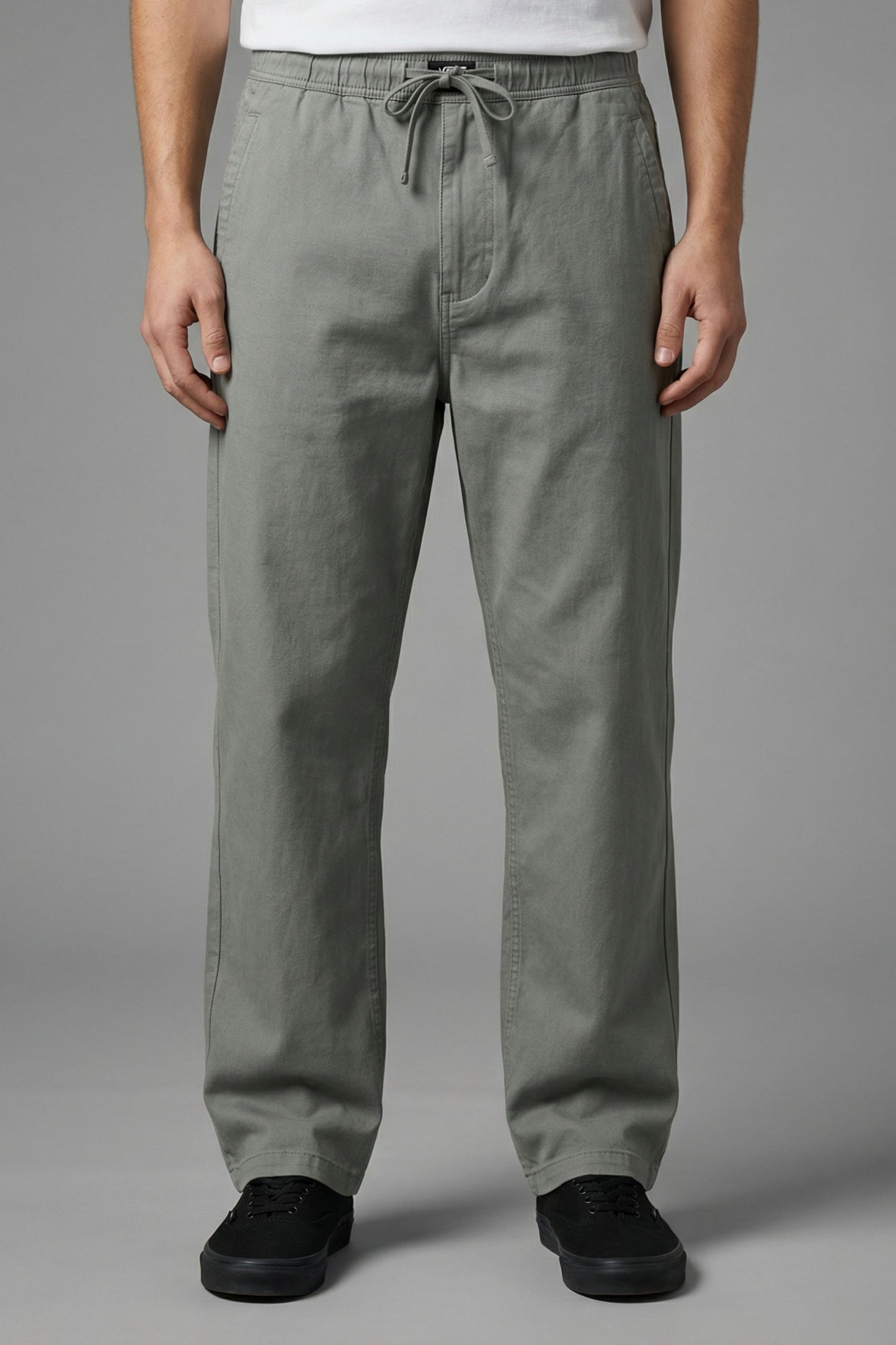 UrbanEase Linen Comfort Trousers — Olive Mist