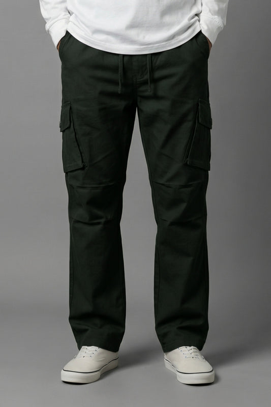 Forest Shadow Mid Rise Relaxed Fit Cargo Pants