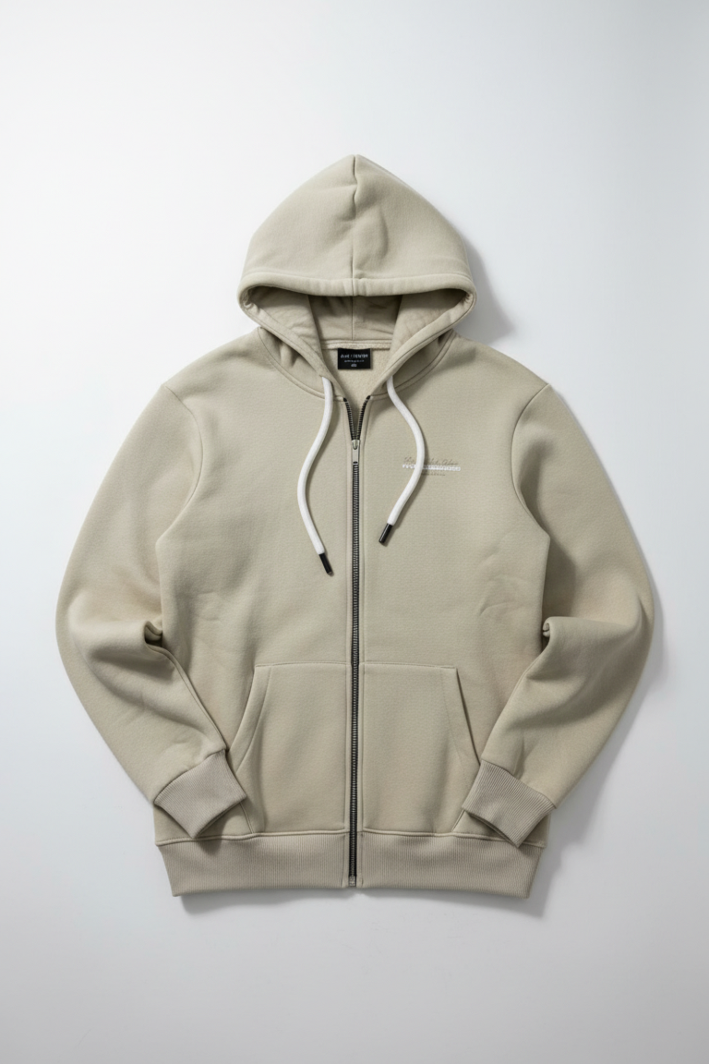 Studio Script Zip Hoodie –Pistachio Ecru