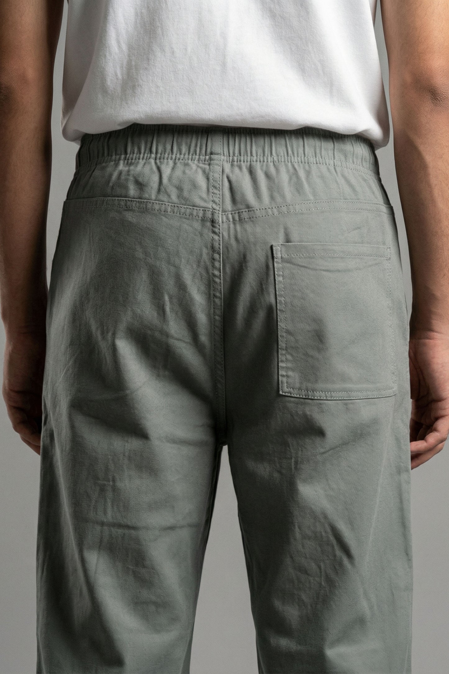 UrbanEase Linen Comfort Trousers — Olive Mist
