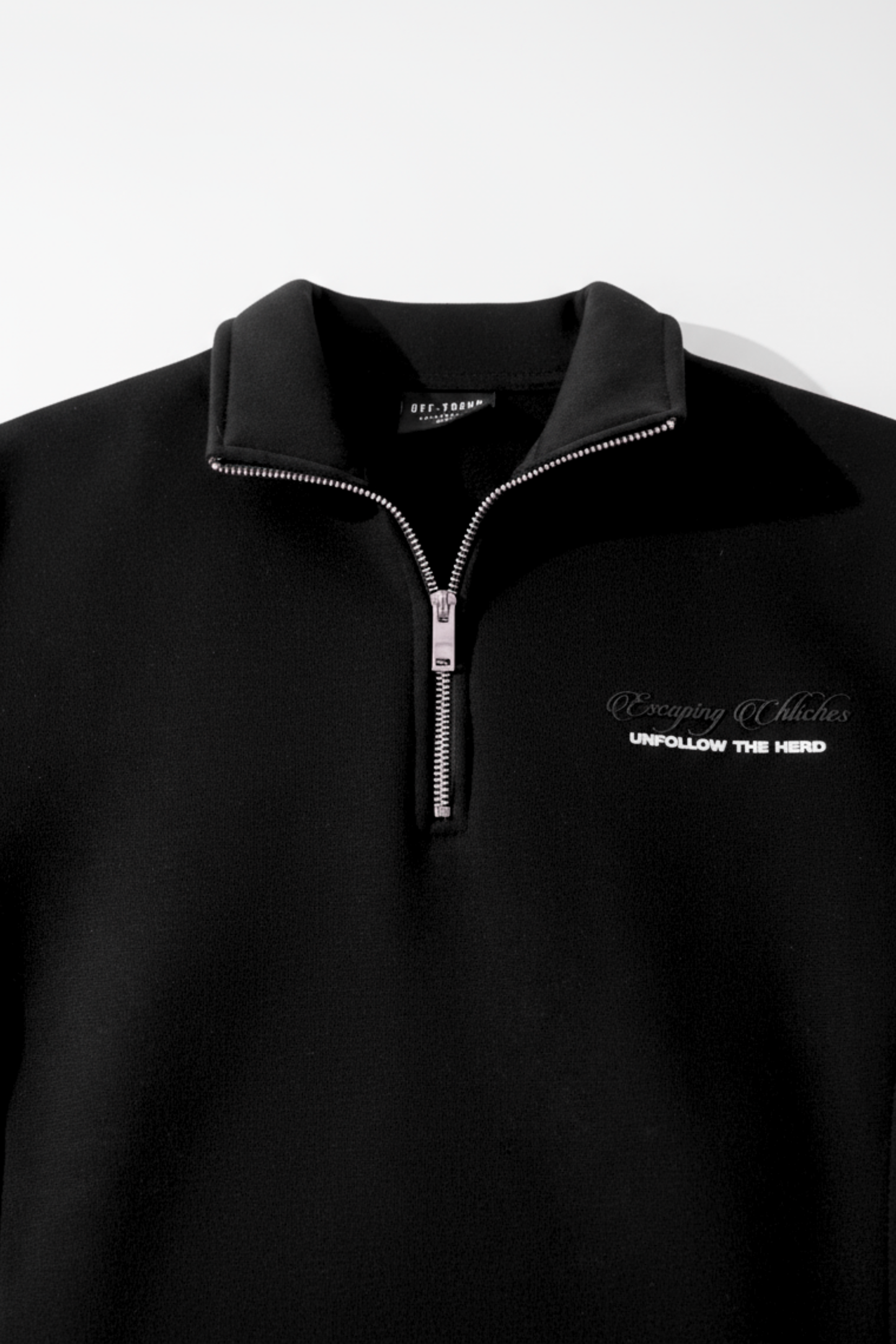 Escaping Cliches Half-Zip — Black