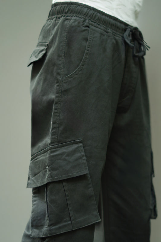 Forest Shadow Mid Rise Relaxed Fit Cargo Pants