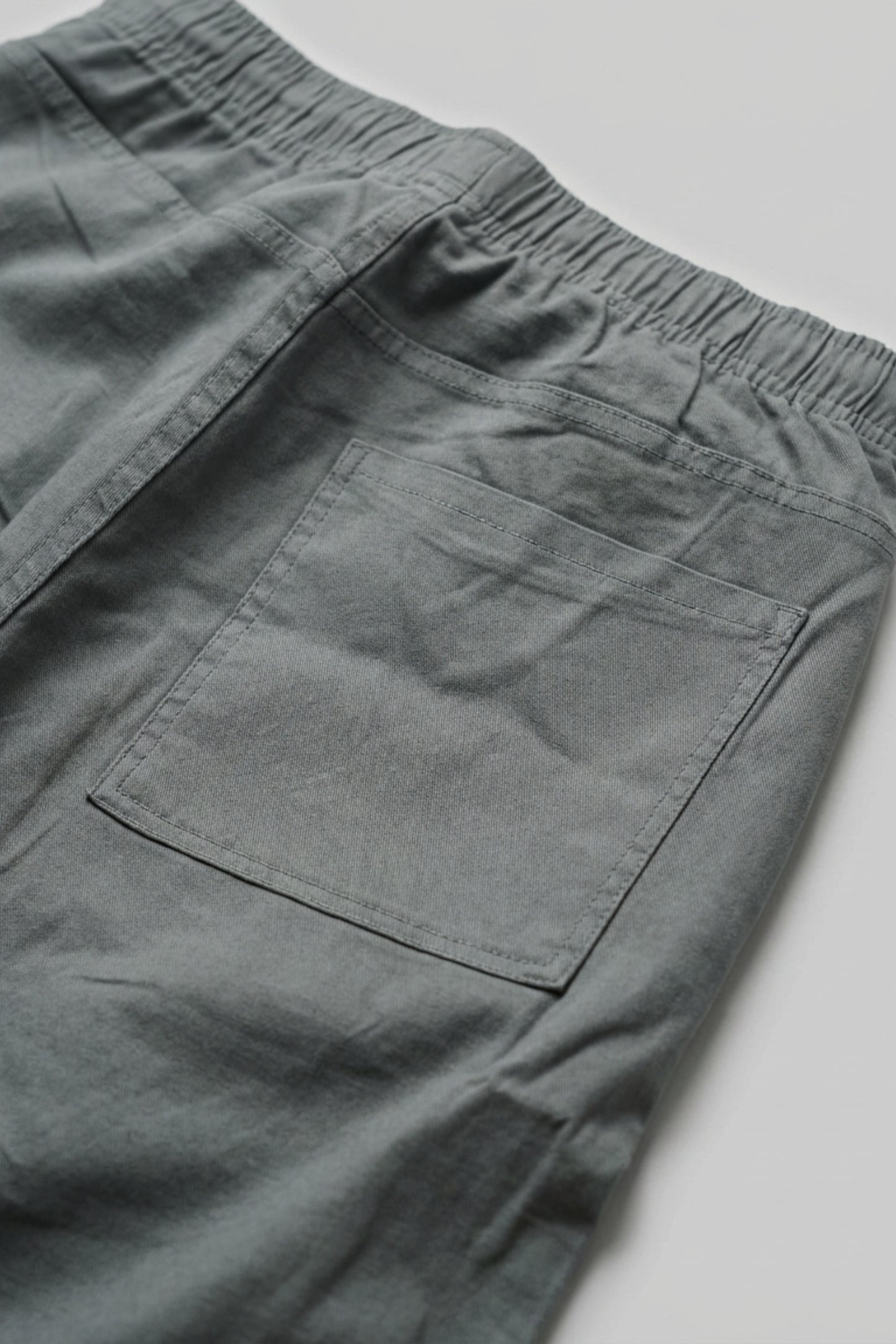 UrbanEase Linen Comfort Trousers — Olive Mist