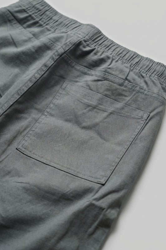 UrbanEase Linen Comfort Trousers — Olive Mist