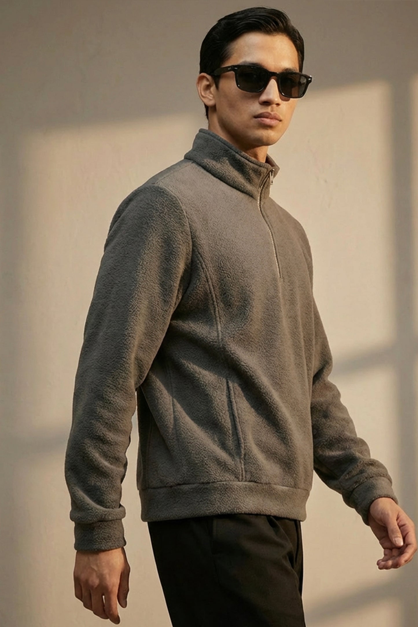 Still Current – Charcoal Sherpa Half-Zip