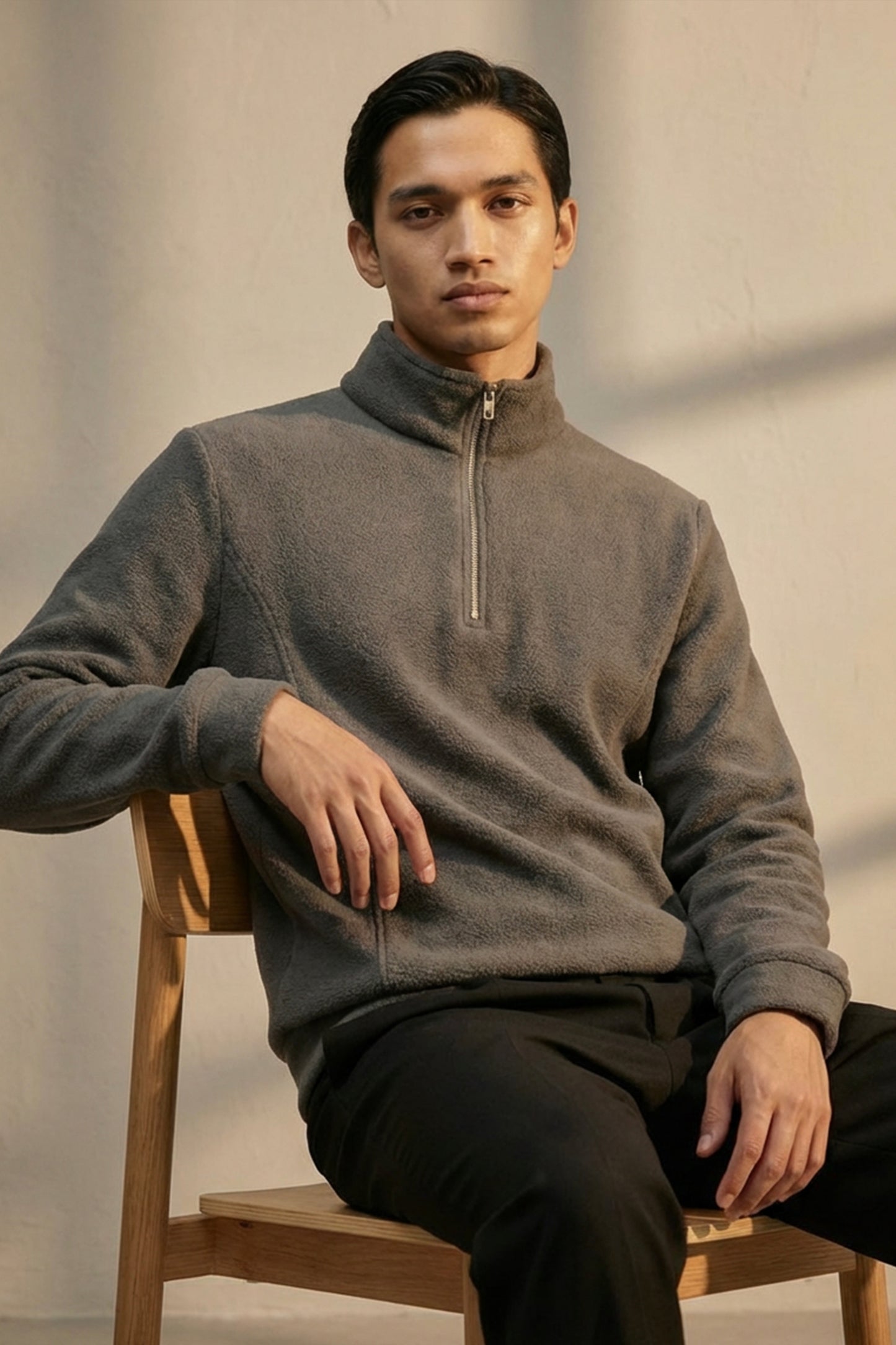 Still Current – Charcoal Sherpa Half-Zip