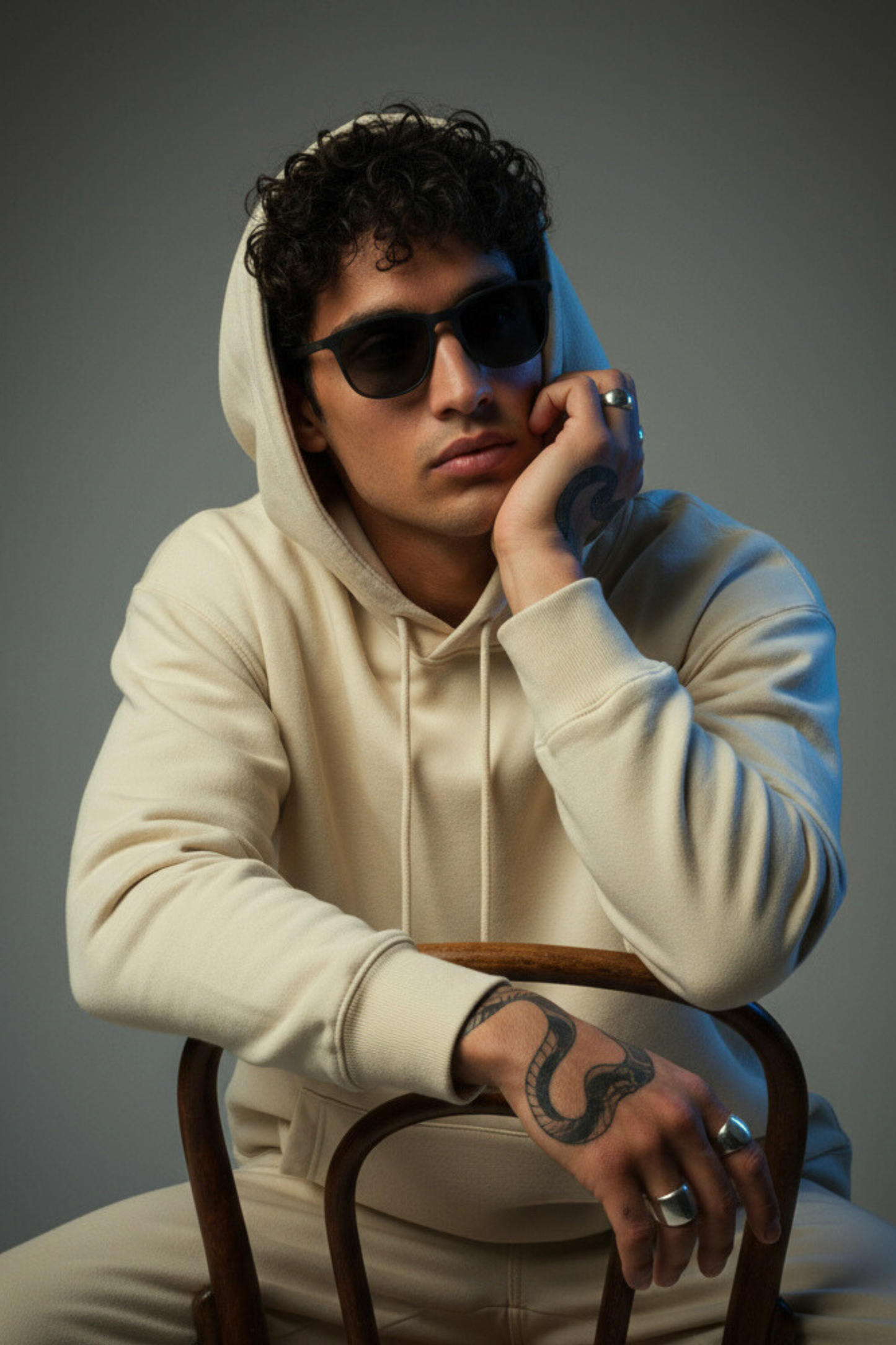 Quiet Core Hoodie – Pistachio Ecru