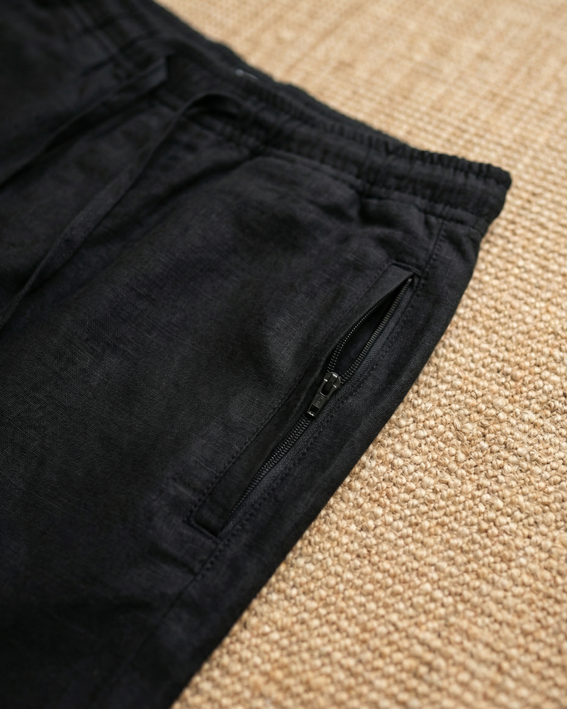 Zippered pockets.