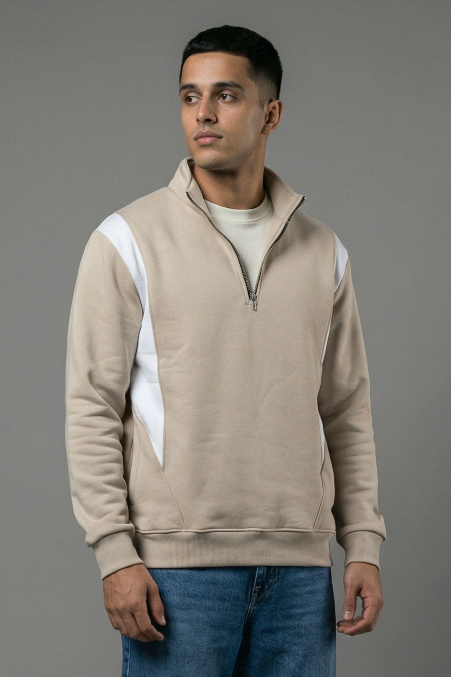 Coreline Half-Zip — Sand Beige