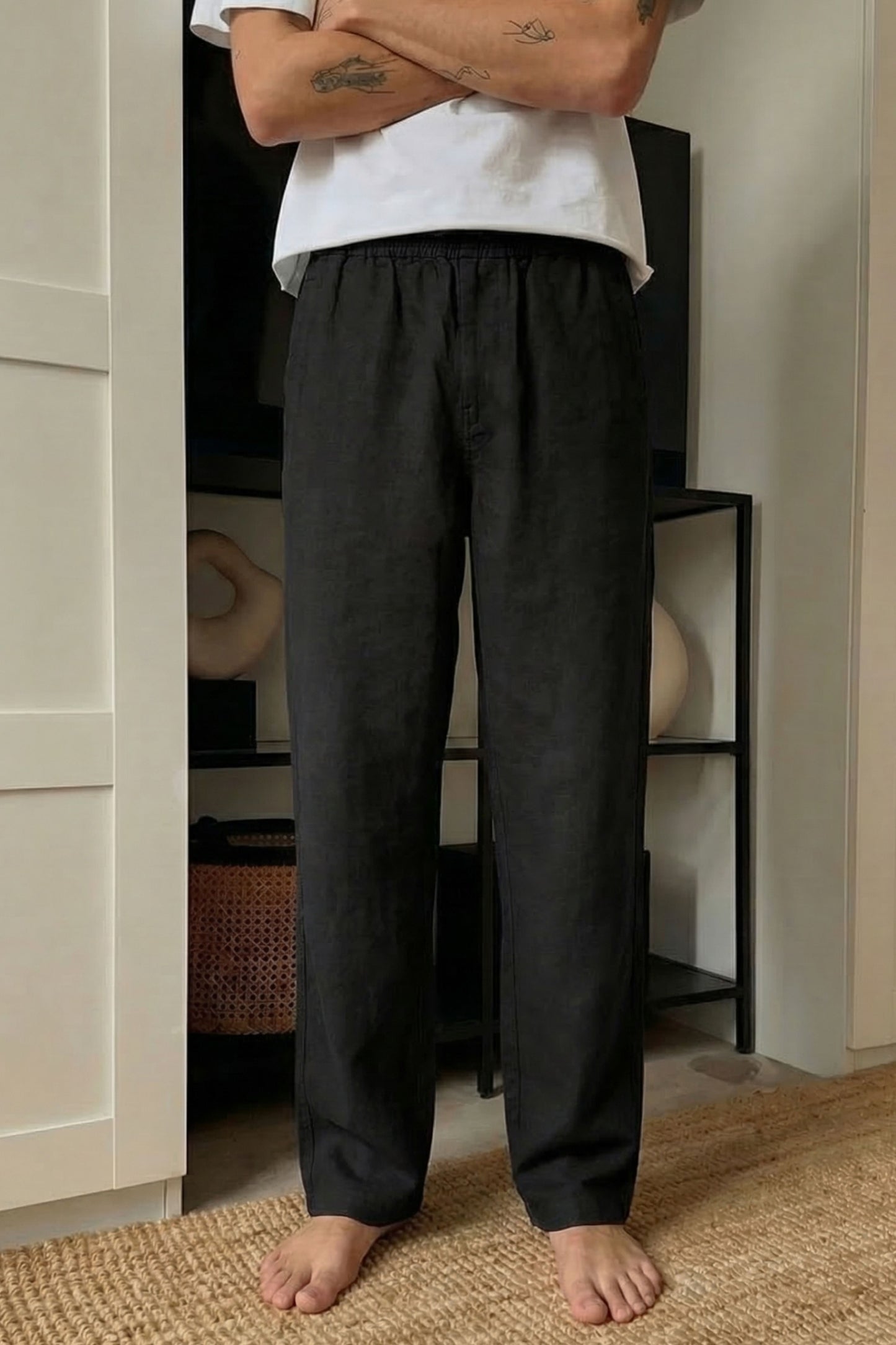 The Ease Trouser — Jet Black