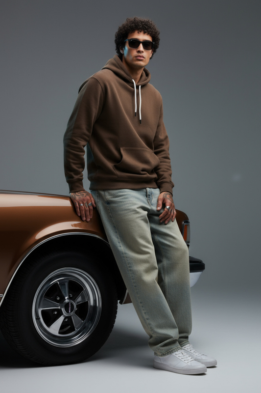 Quiet Core Hoodie – Walnut Brown