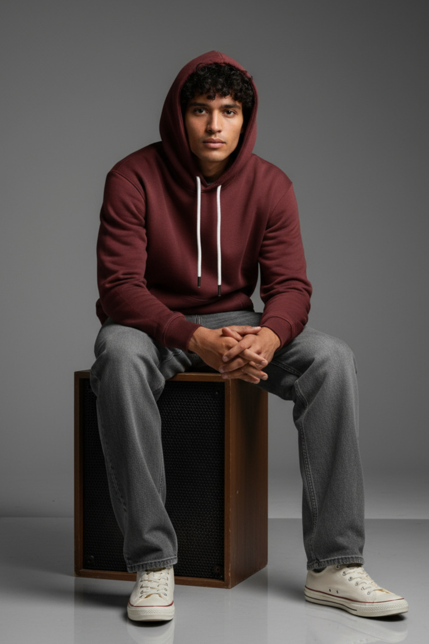 Quiet Core Hoodie –Dusty Mulberry