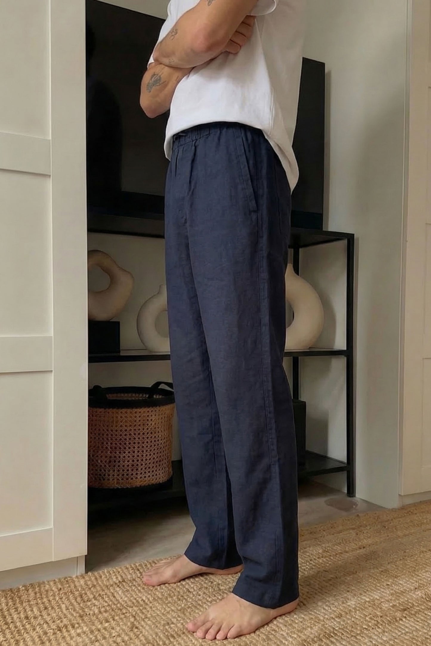 The Ease Trouser — Midnight Navy