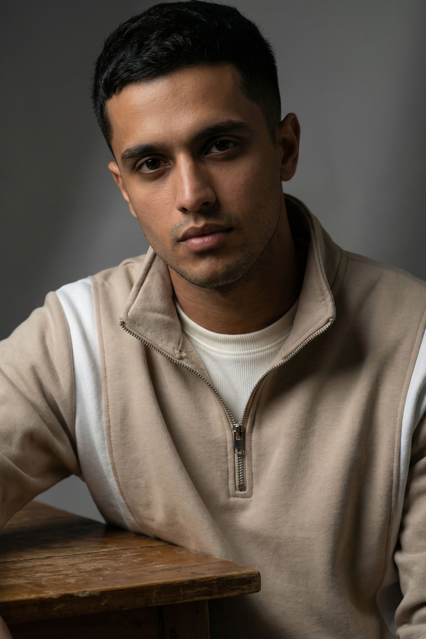 Coreline Half-Zip — Sand Beige