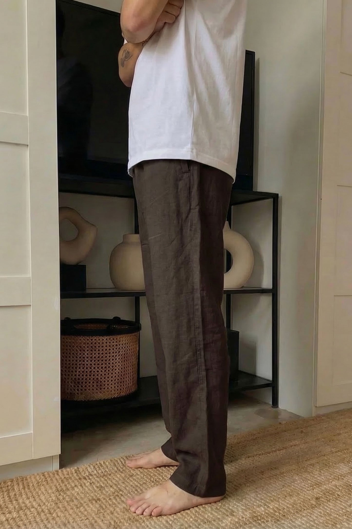 The Ease Trouser — Espresso Brown
