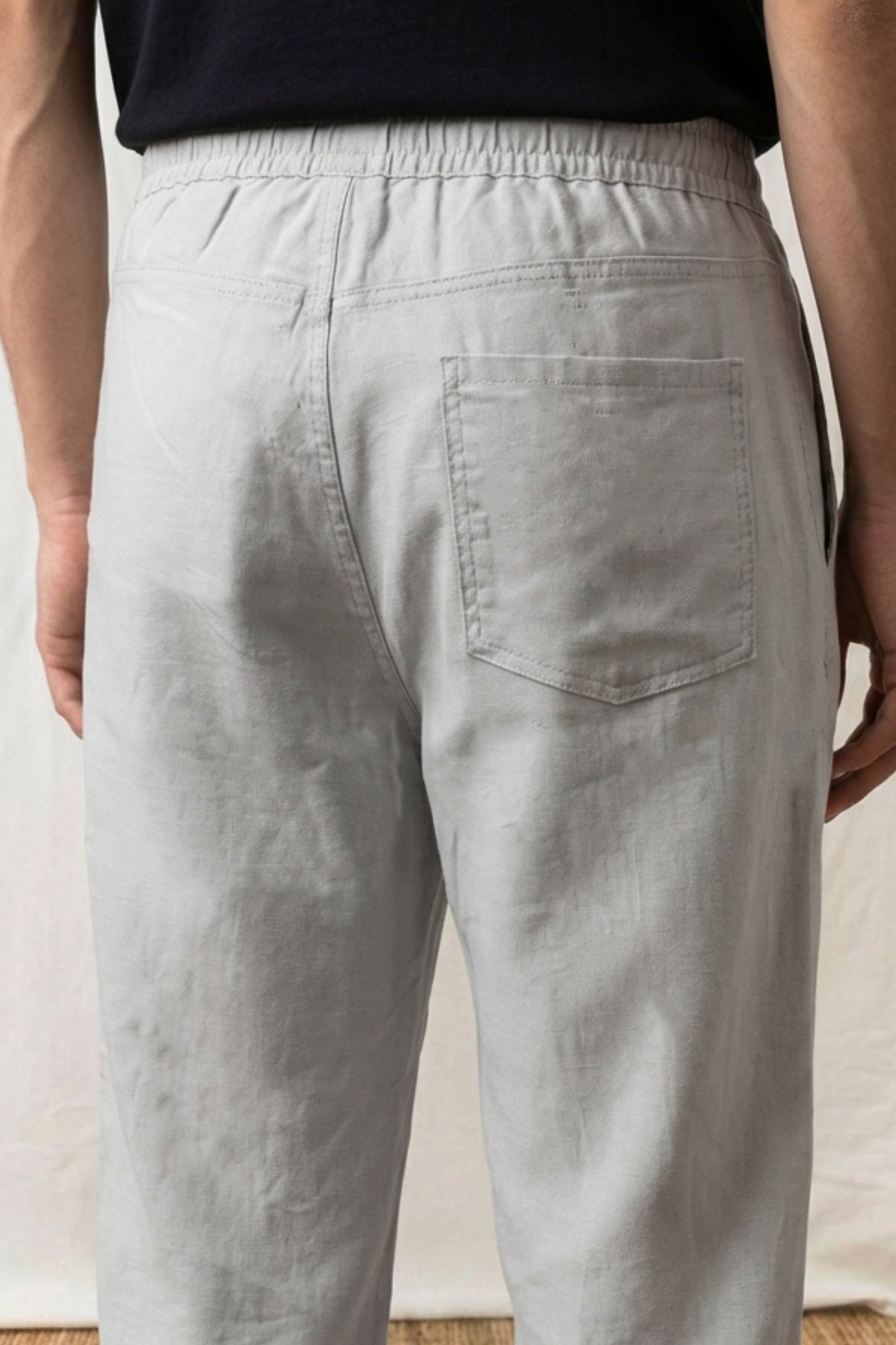 The Ease Trouser — Pearl Ash