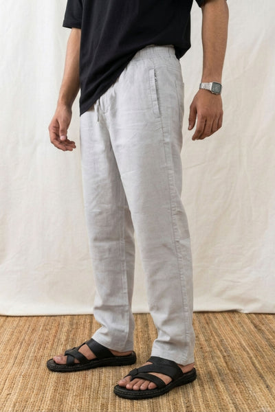 The Ease Trouser — Pearl Ash