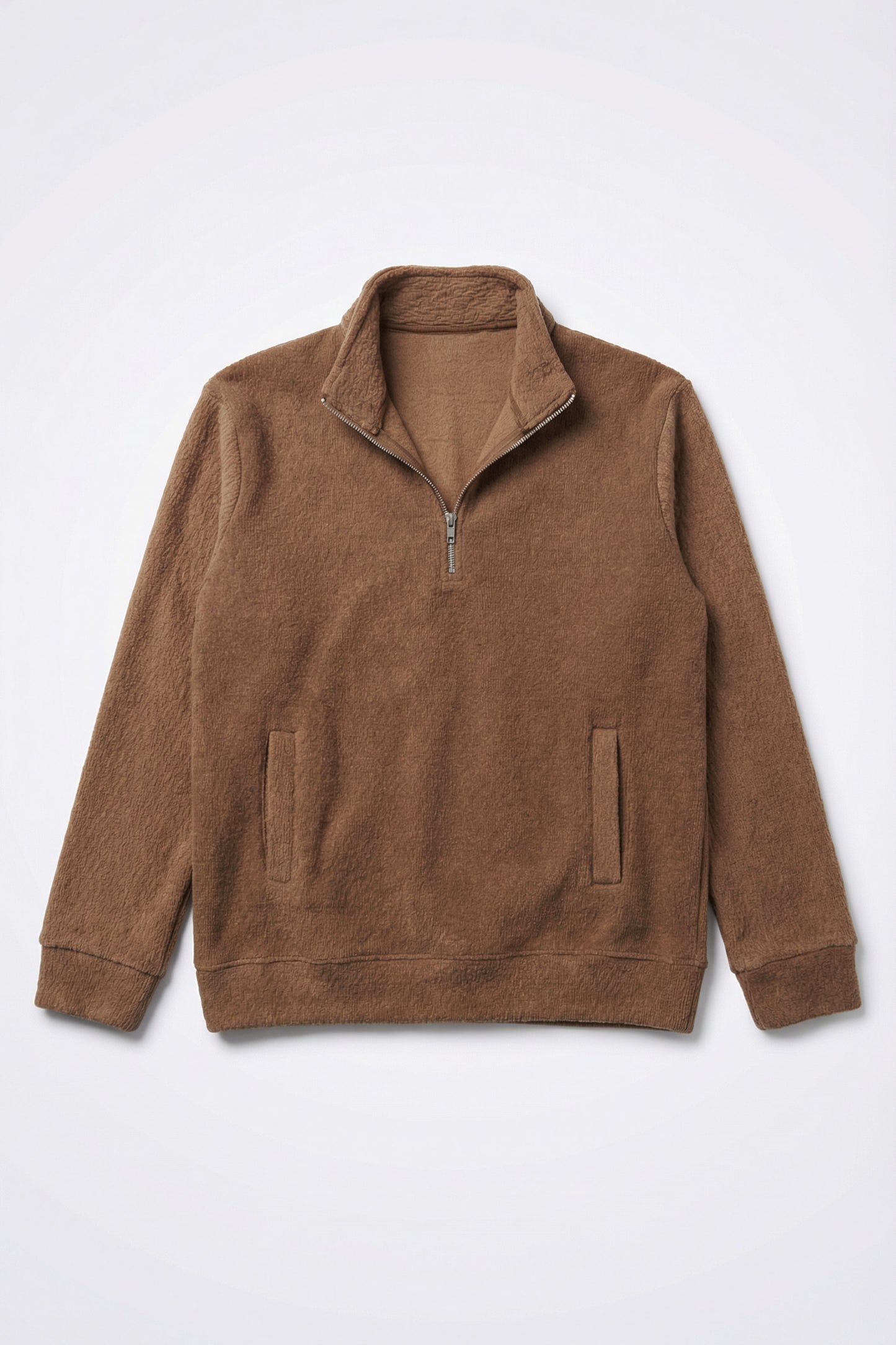 Utility Half-Zip – Walnut Brown
