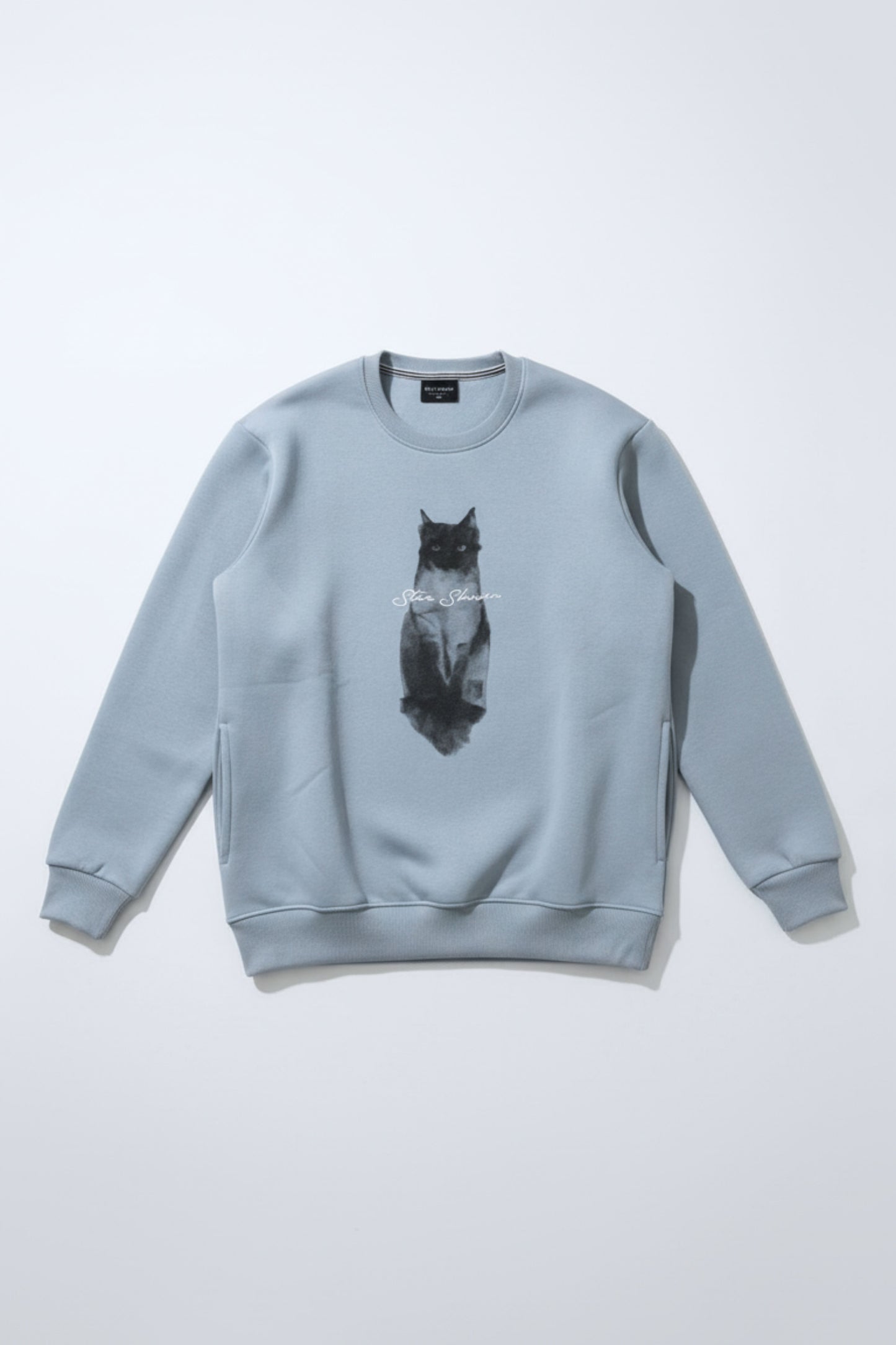 Shadow Cat Art Crewneck – Frost Blue