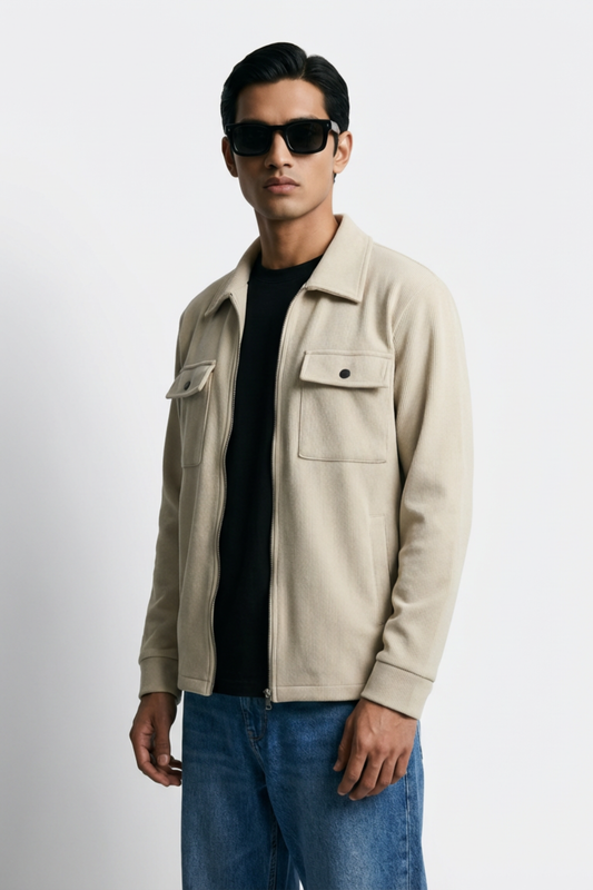 Fieldline Rib Jacket – Sand Beige