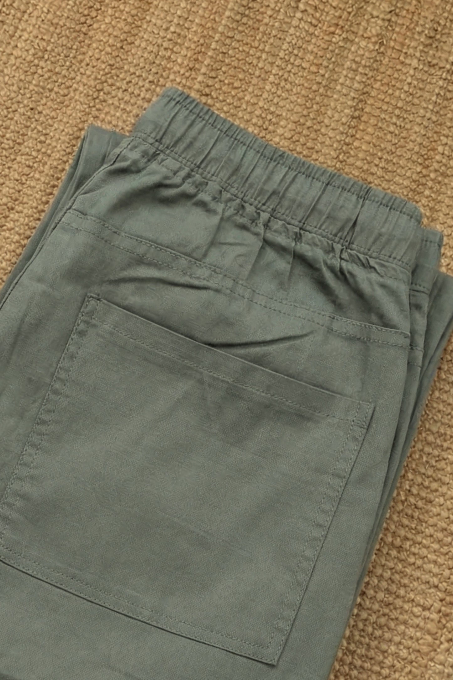 The Ease Trouser — Olive Mist