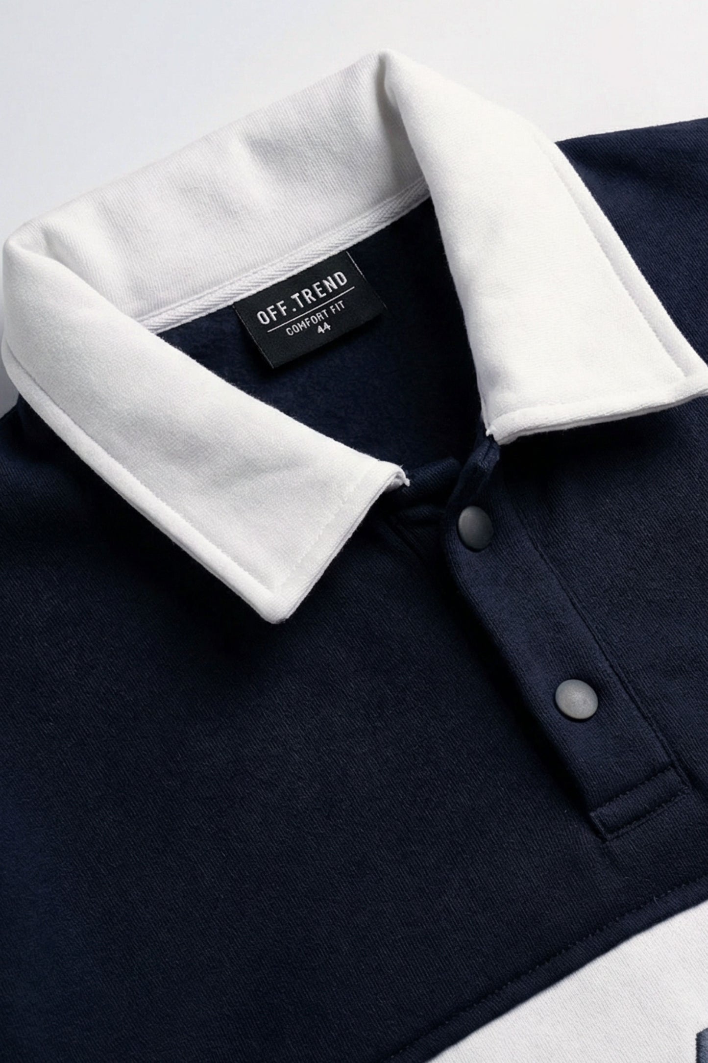 Beyond The Norm Rugby Sweatshirt – Navy & White