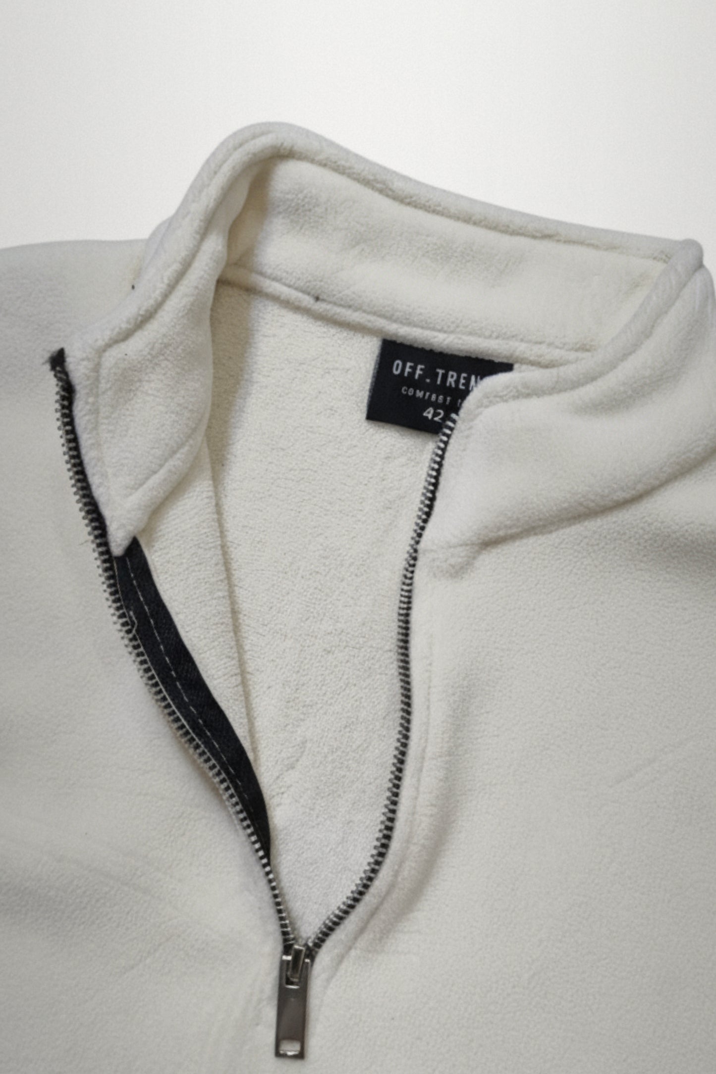 Still Current – Ivory Drift Sherpa Half-Zip