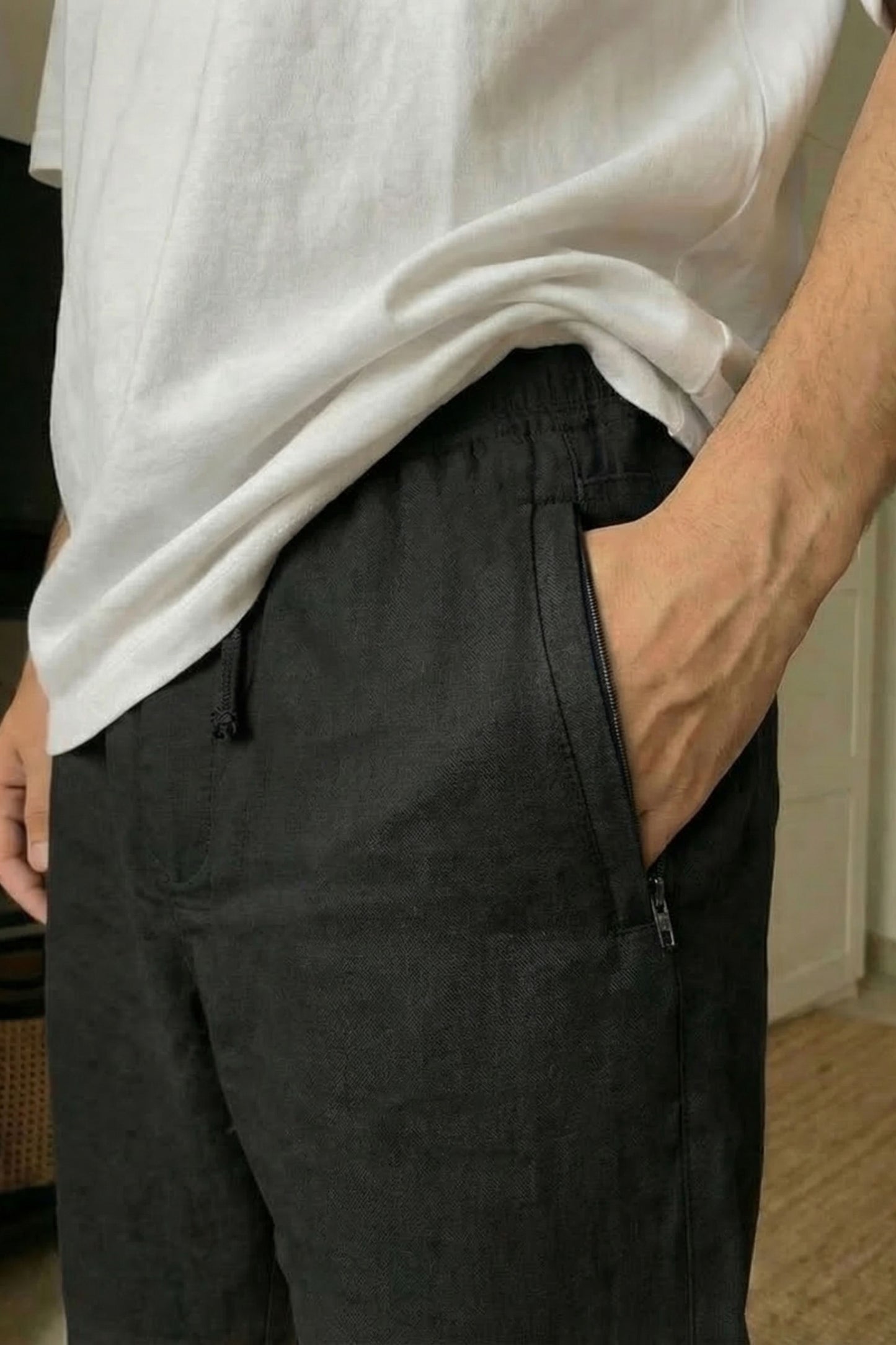 The Ease Trouser — Jet Black
