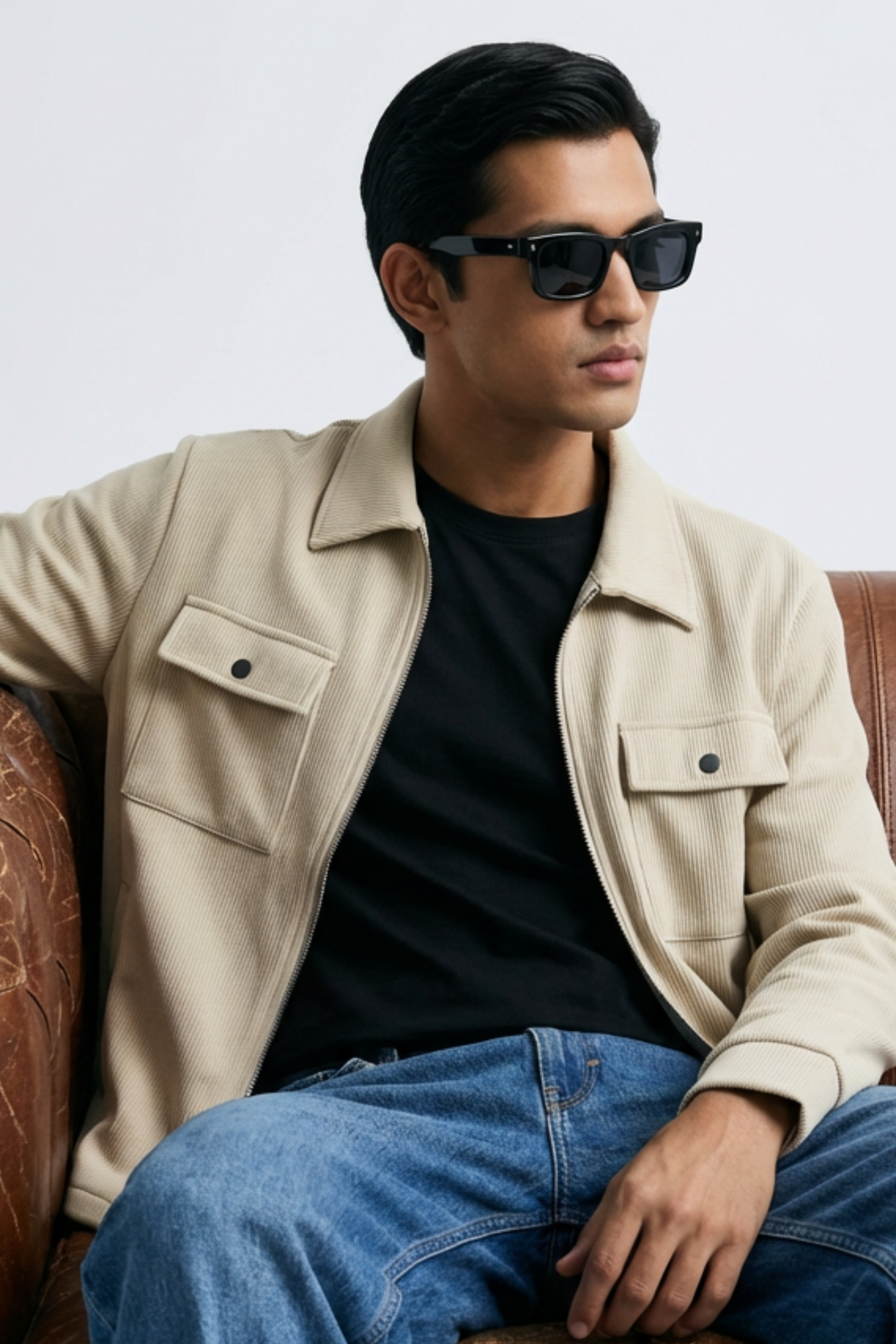 Fieldline Rib Jacket – Sand Beige
