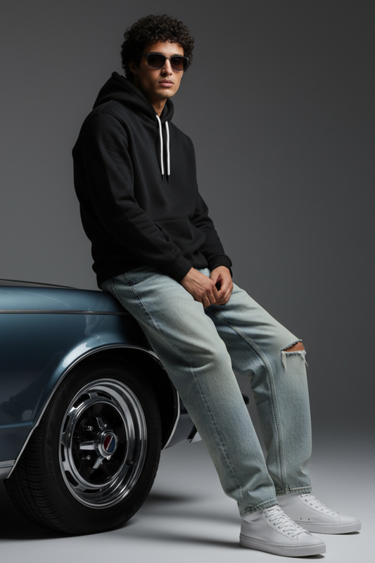 Quiet Core Hoodie — Black