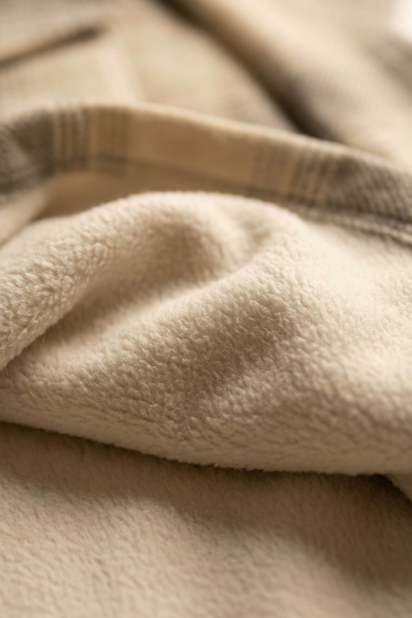 Neutral Check Shacket – Cream & Brown