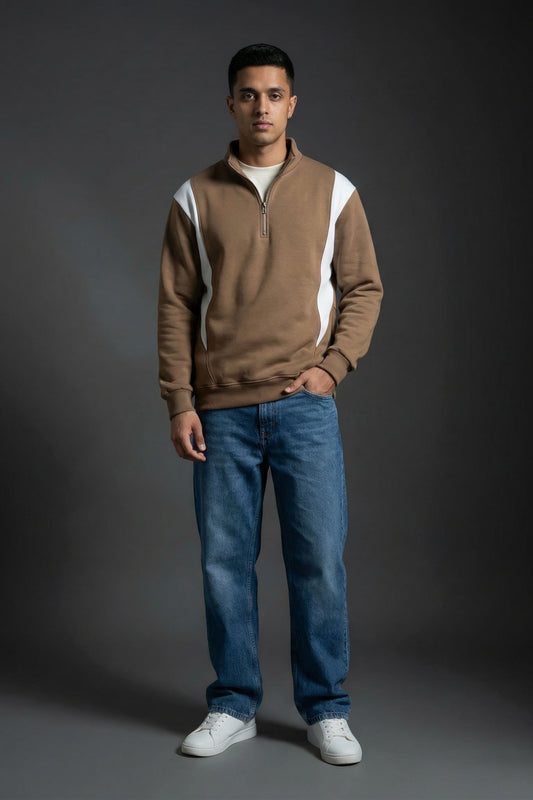 Coreline Half-Zip — Mocha Brown